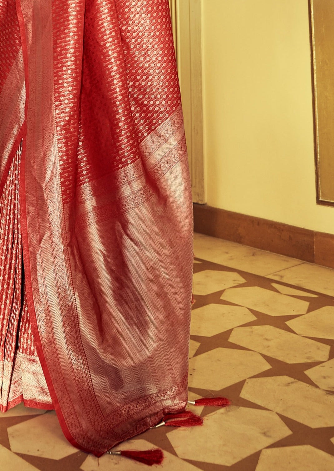 Red Kanjivaram Silk Bridal Saree