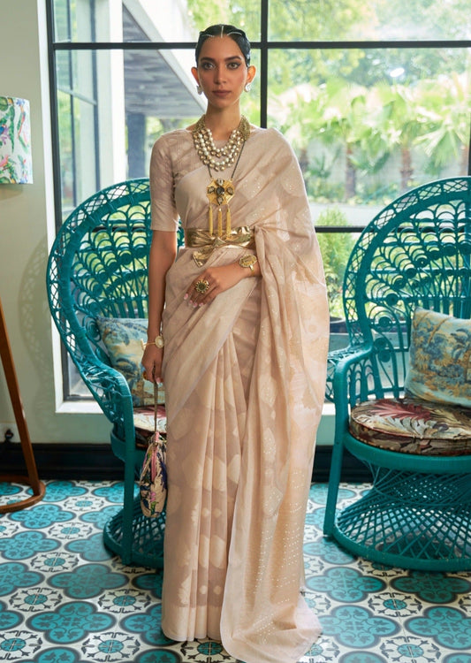 Lucknowi Chikankari cotton saree online.