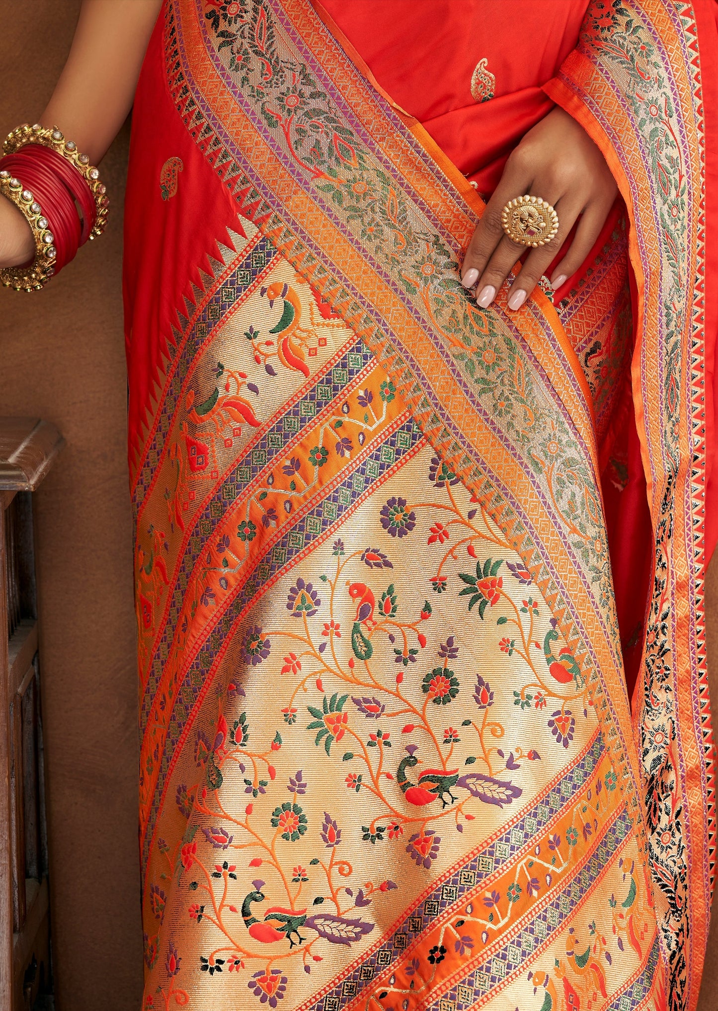 Paithani Saree pallu