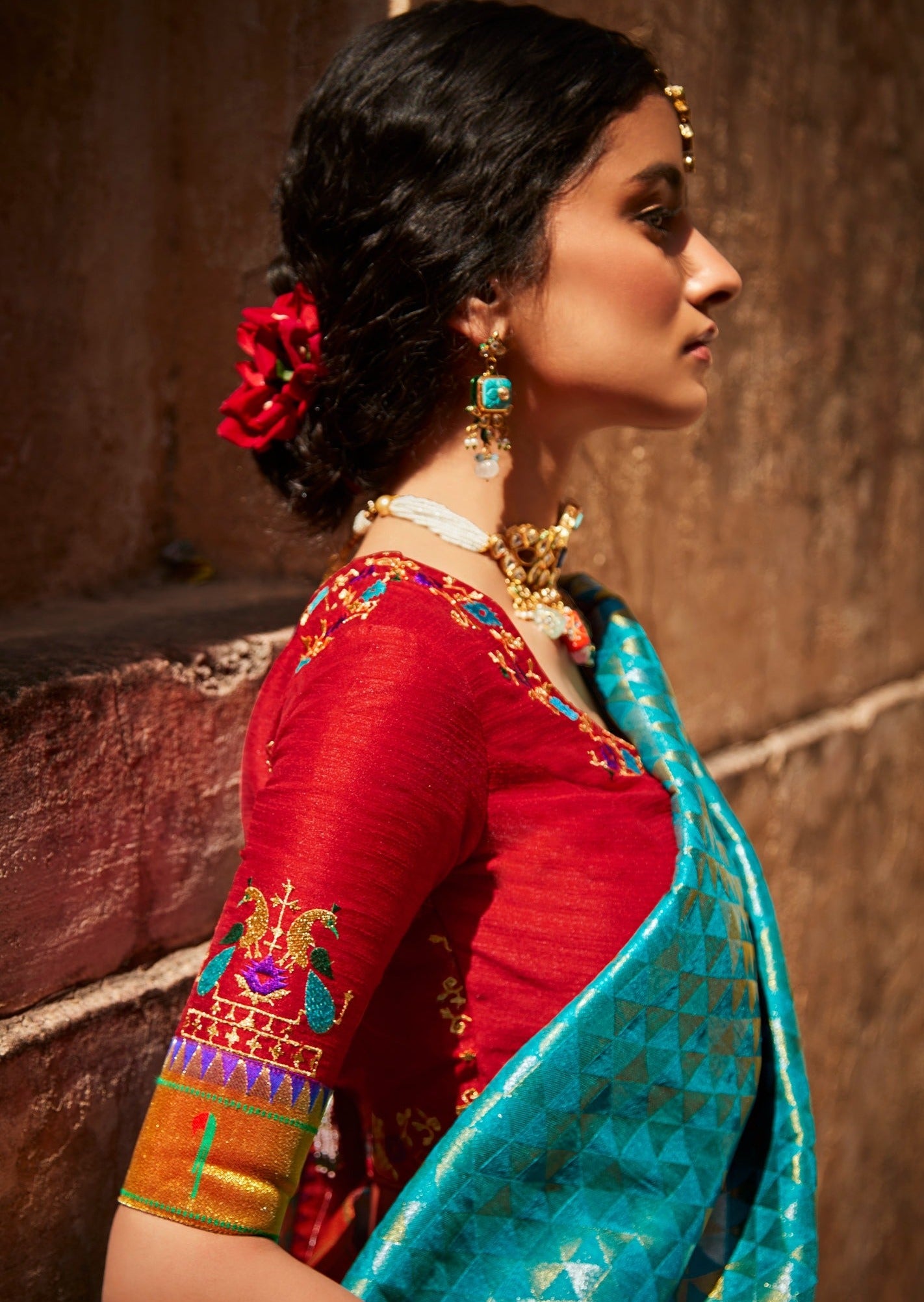 Pure Paithani Silk Blue Saree