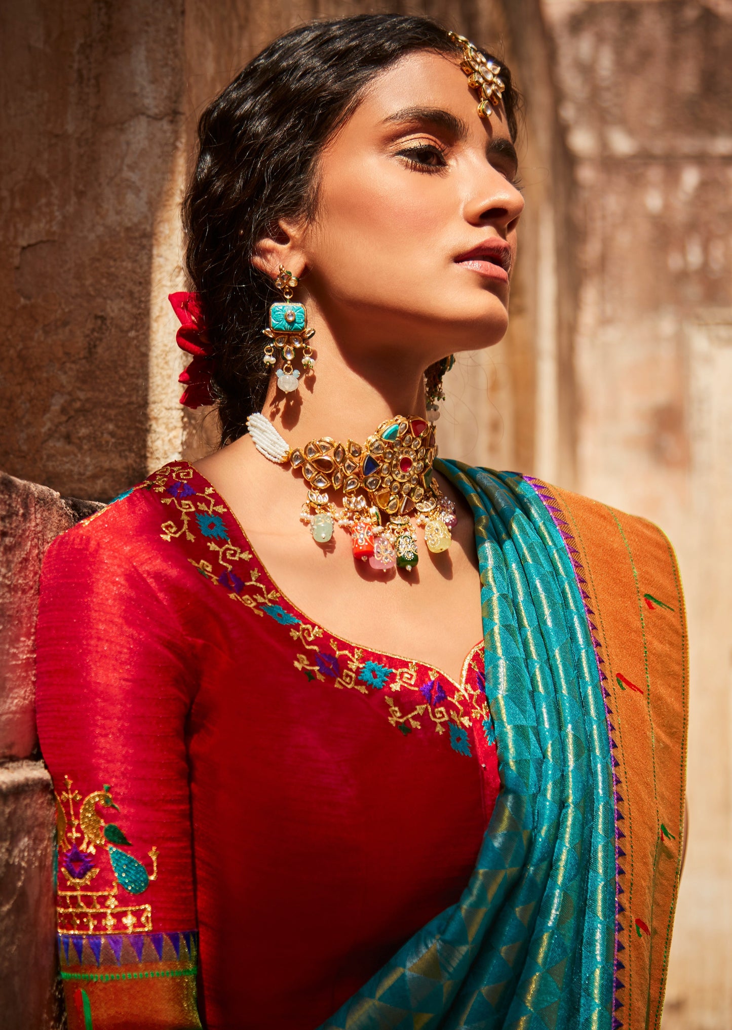 Pure Paithani Silk Blue Saree