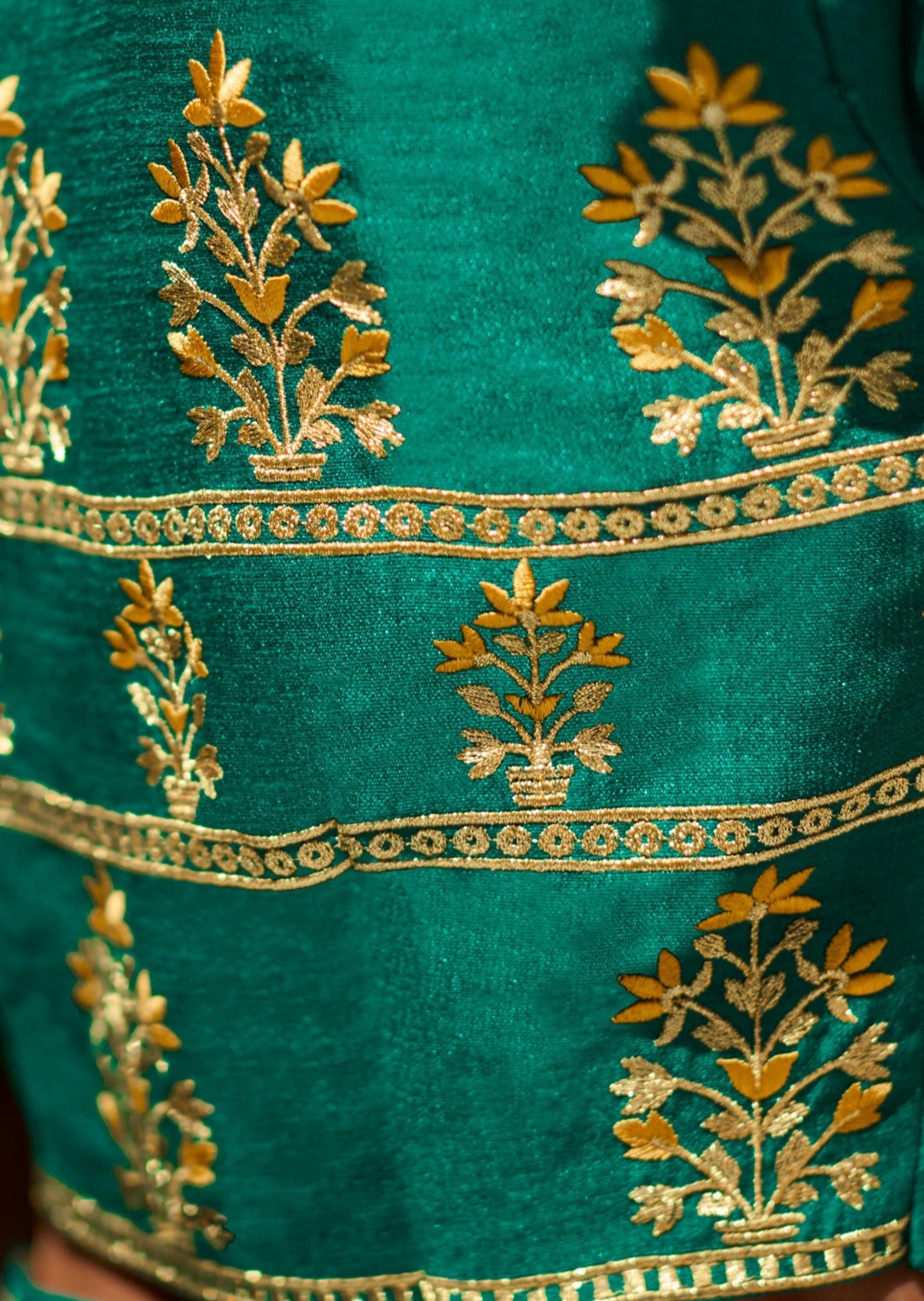 Kanjivaram Silk Yellow Saree with Handwork Blouse