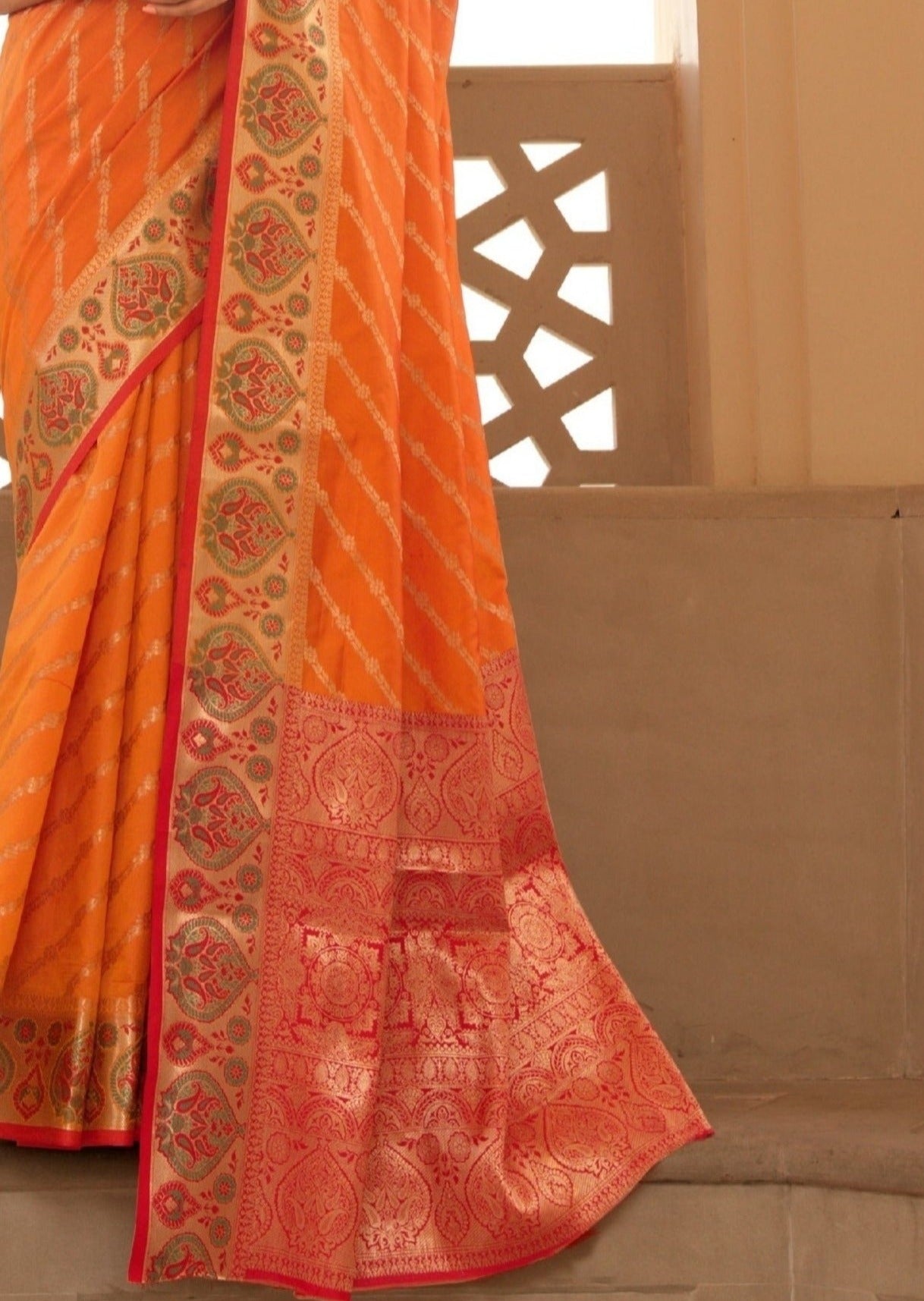 Banarasi Silk Yellow Saree