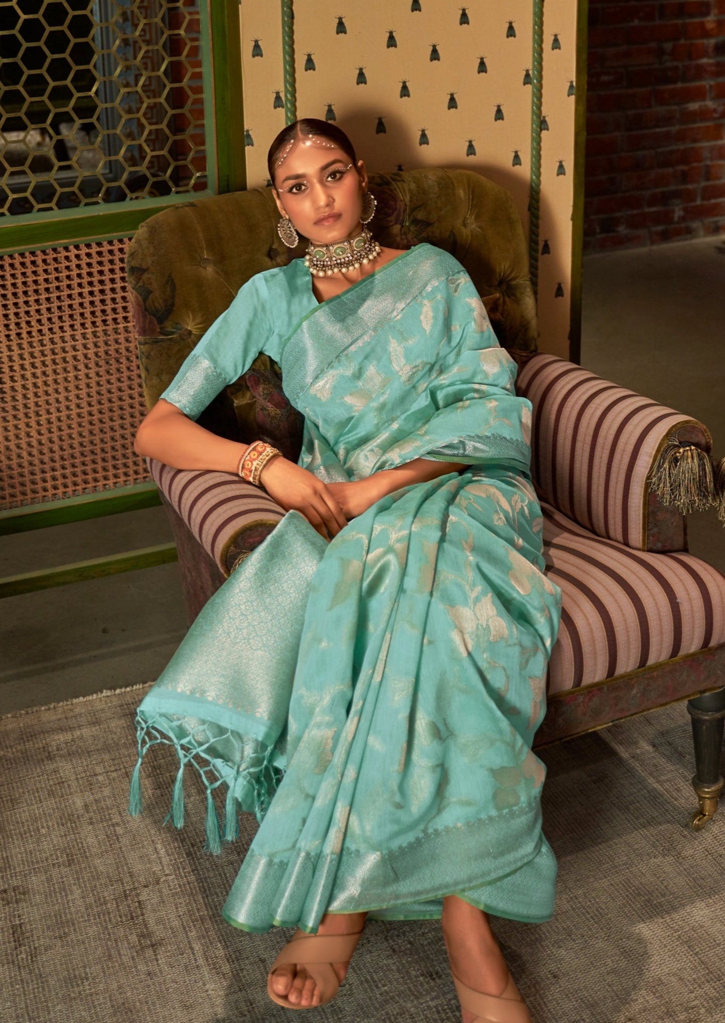 Zari handloom sarees