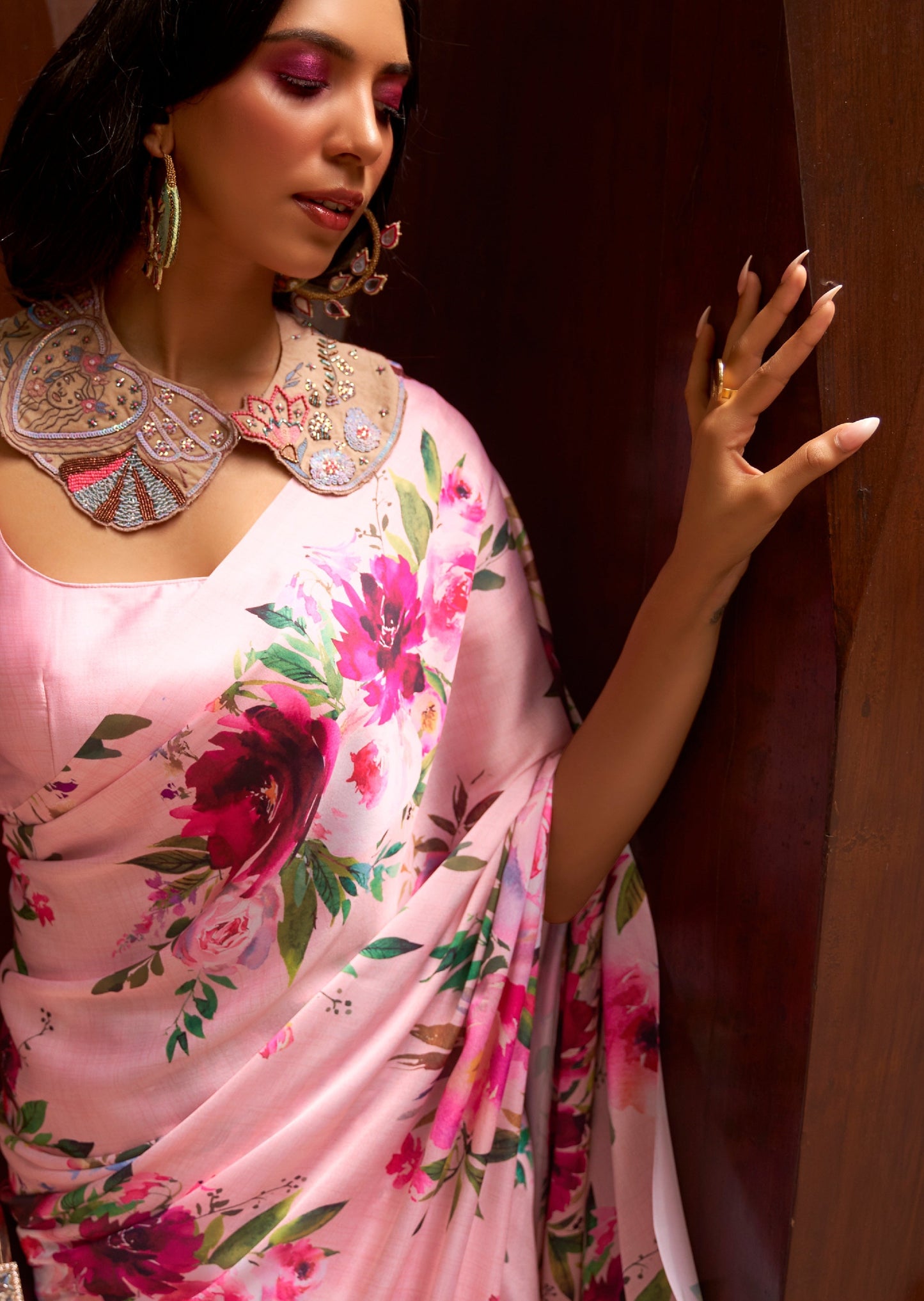 Satin Silk sarees online shopping