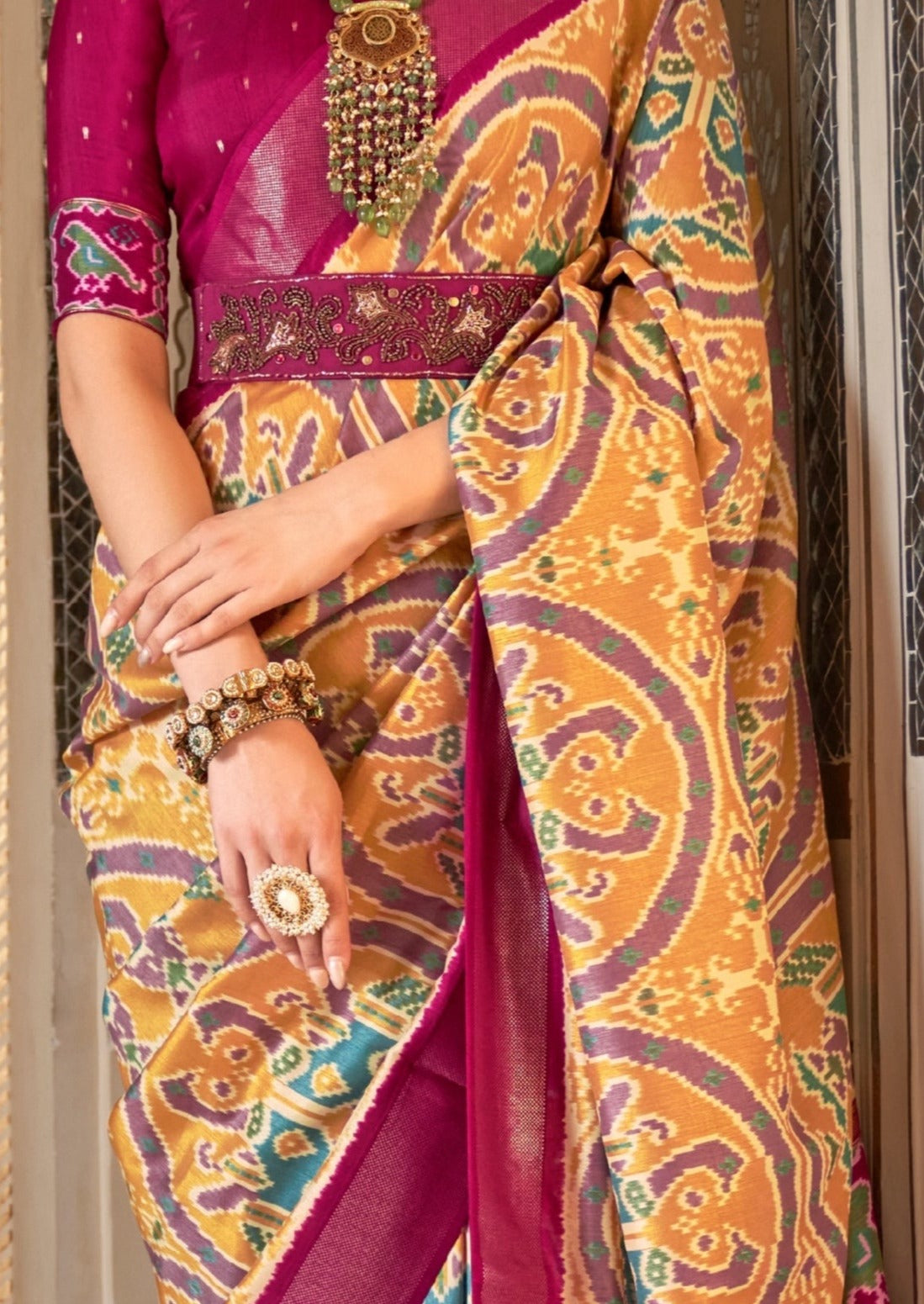 Single ikat Patola saree
