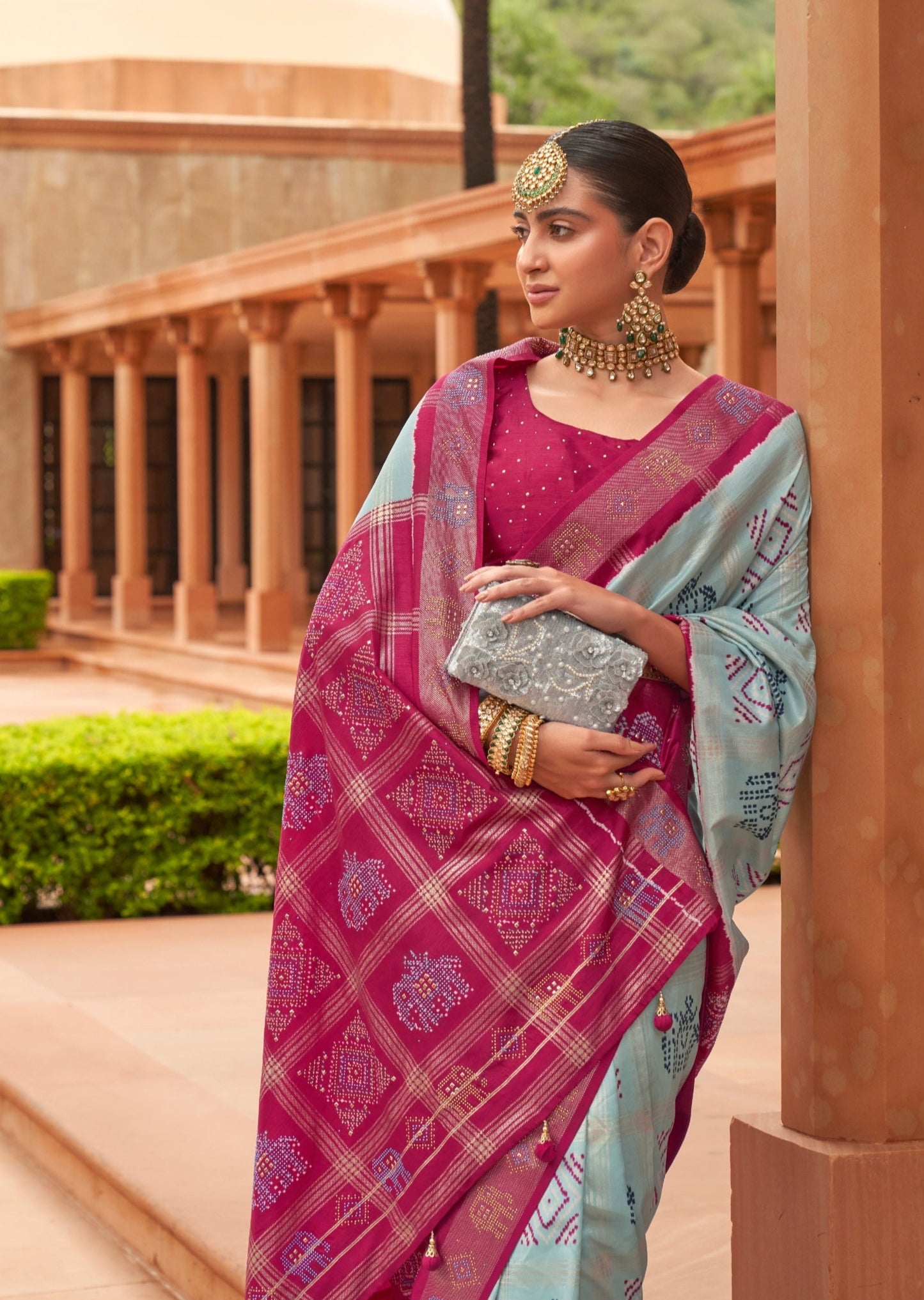 Pastel Patola saree
