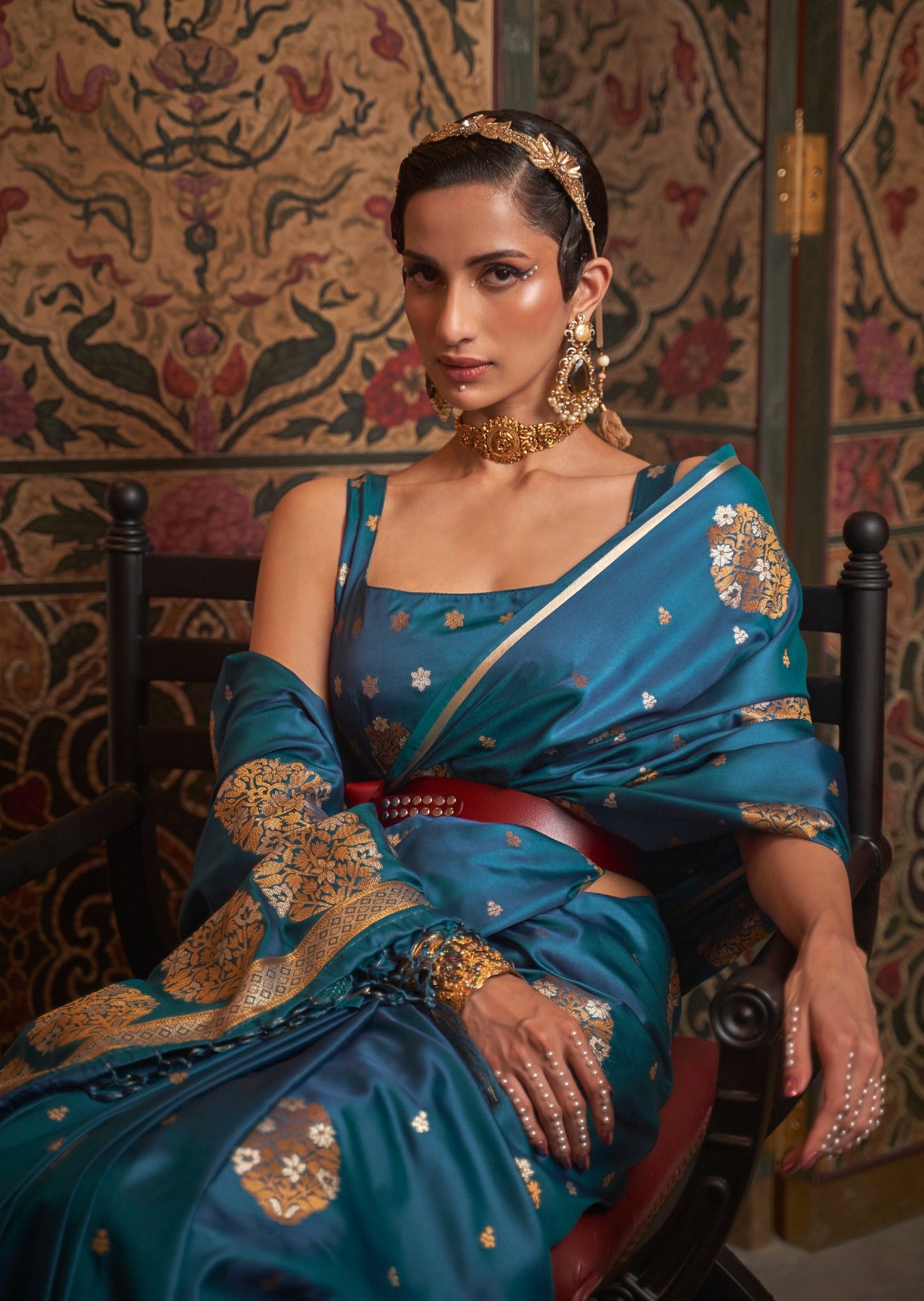 Satin silk sarees