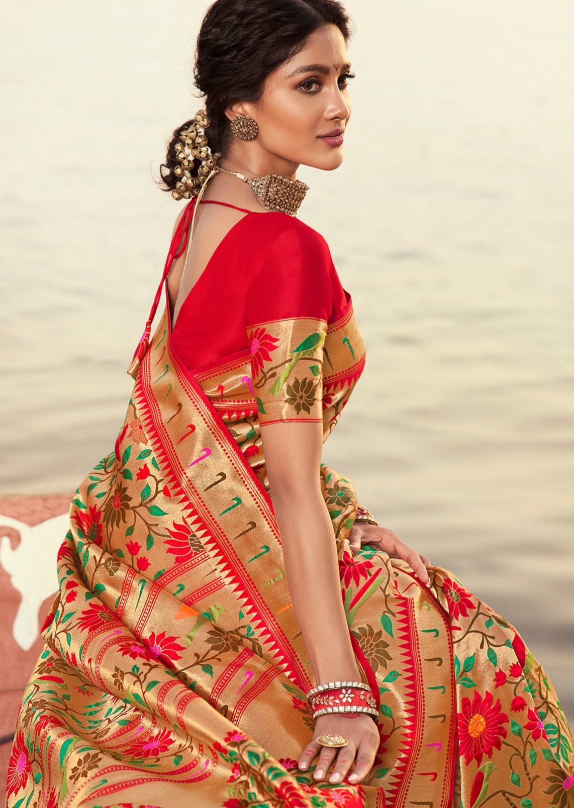 Pure Paithani Silk Zari Bridal Saree (Pre-order)