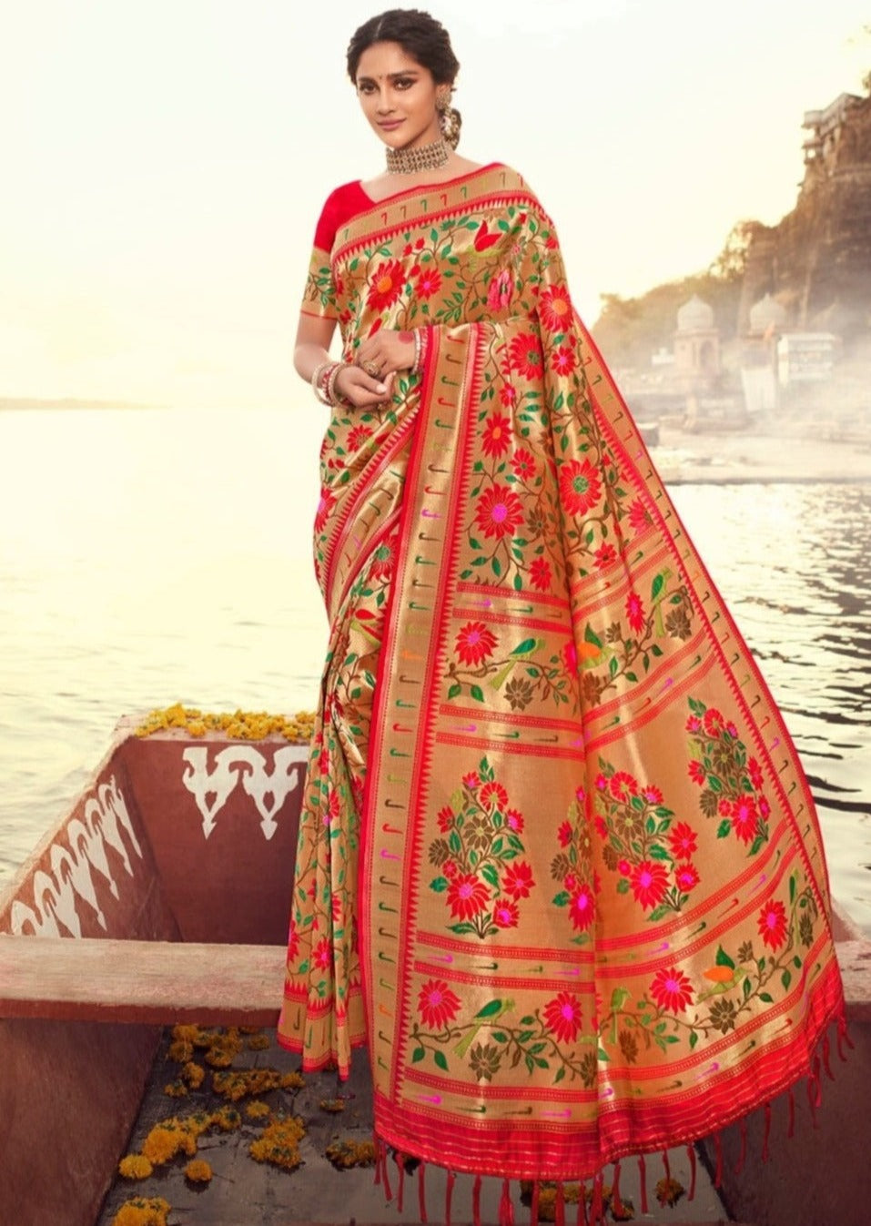 Pure Paithani Silk Handloom Saree