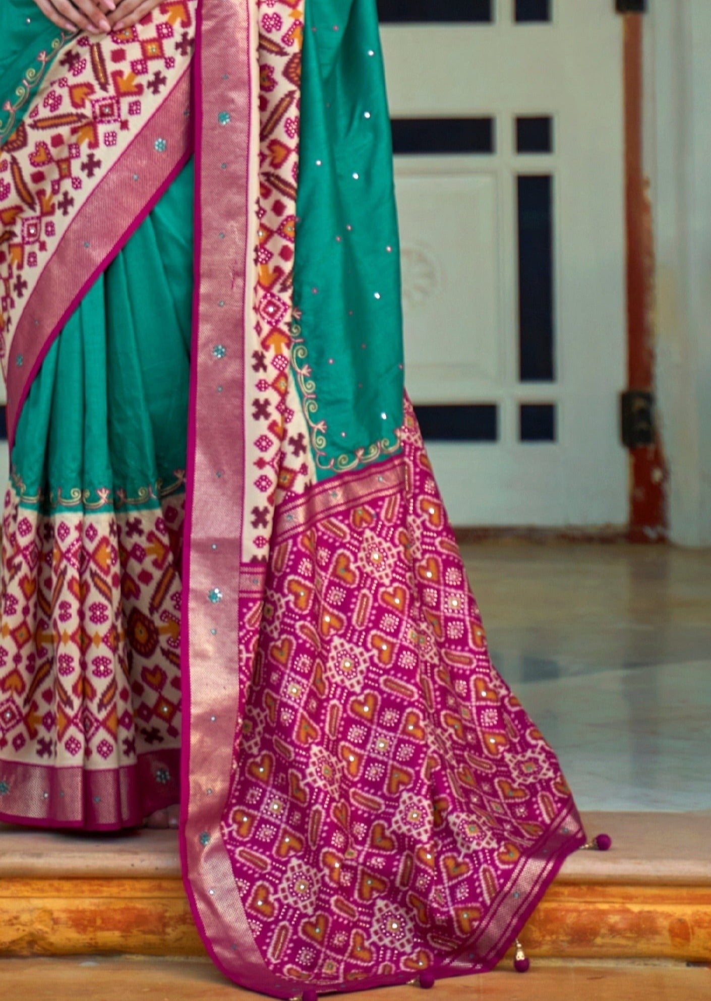 Saree pallu