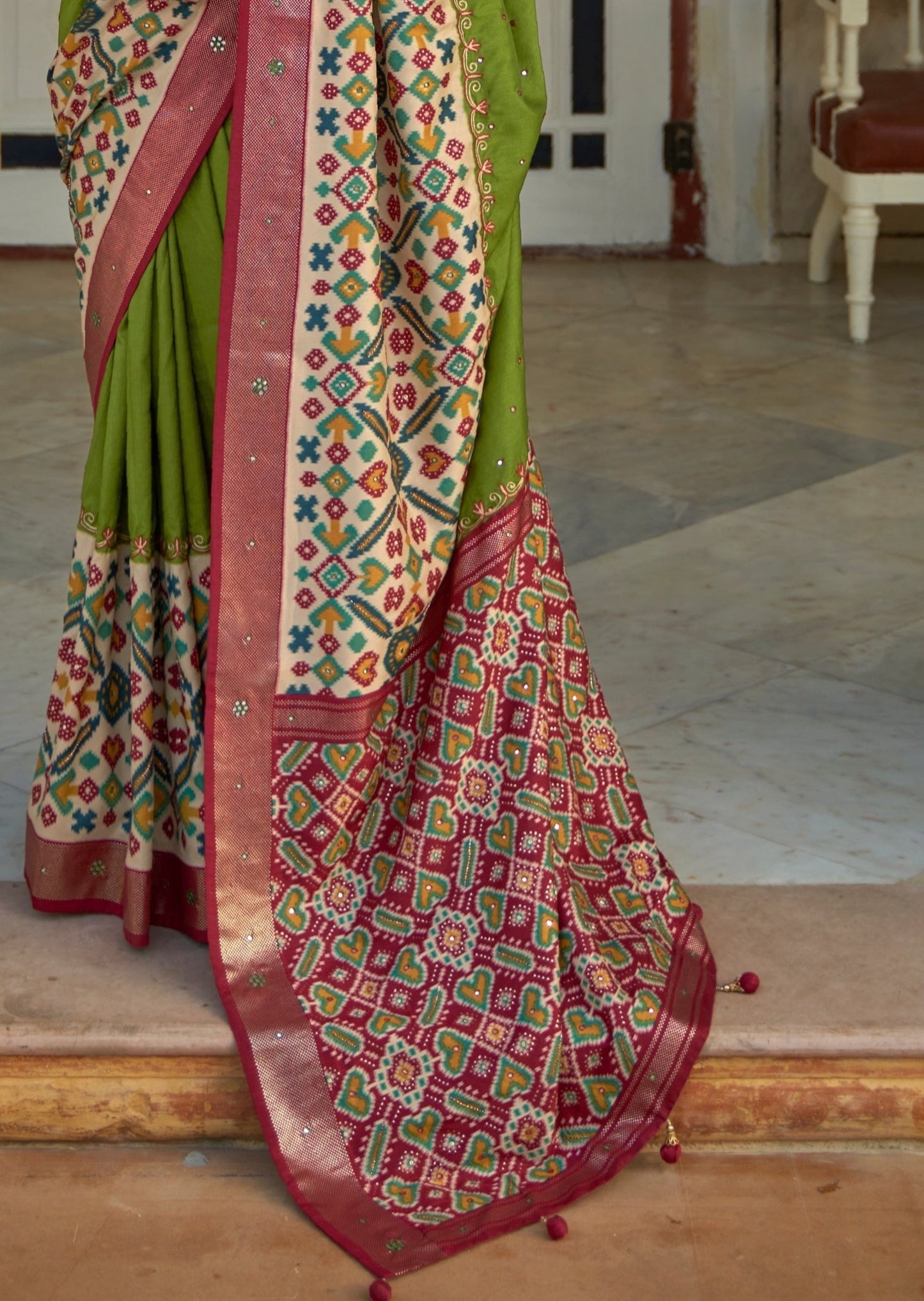 Saree pallu