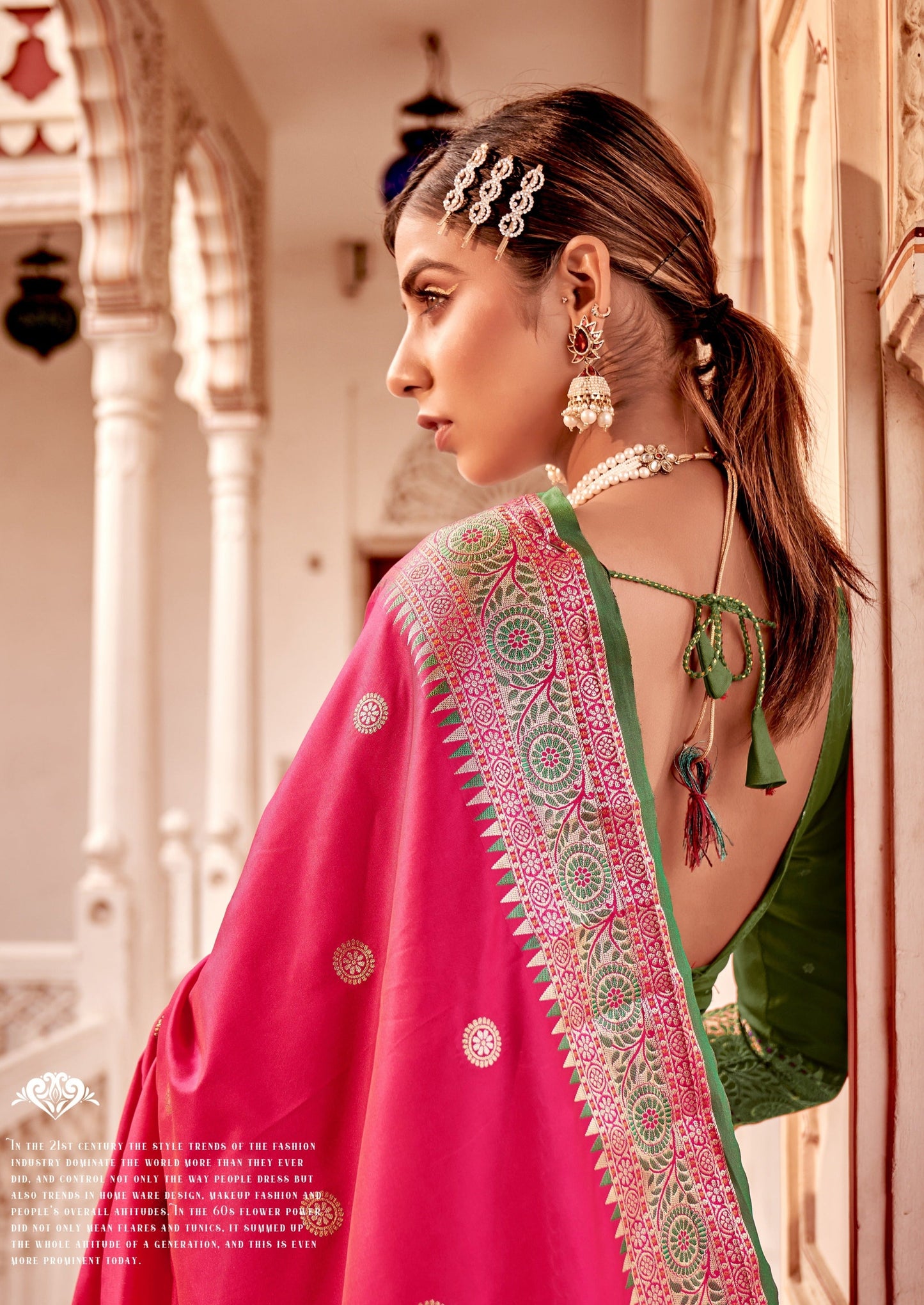 Banarasi Silk Crimson Red Handloom Saree