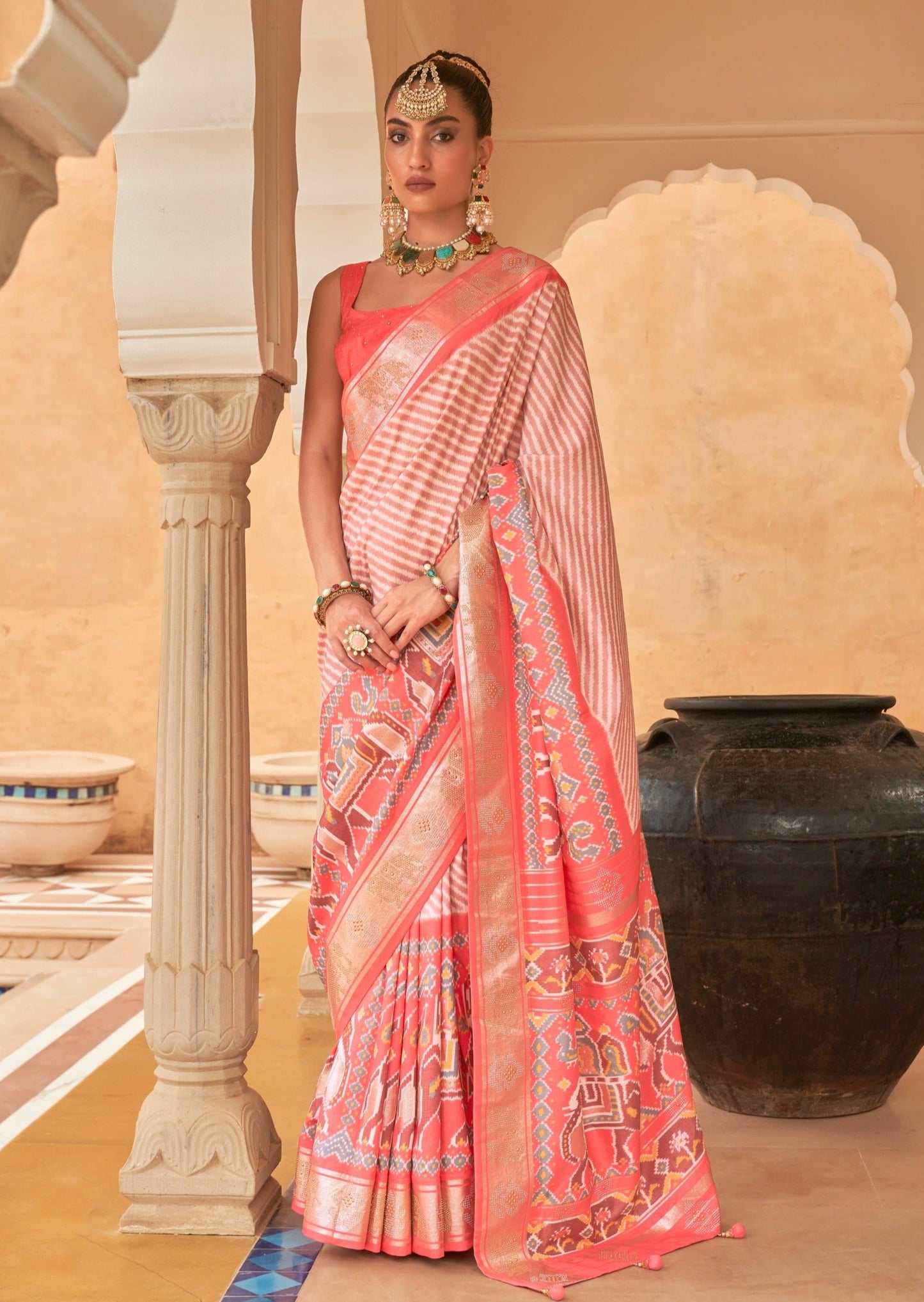 Ikat patola Silk Saree online shopping.