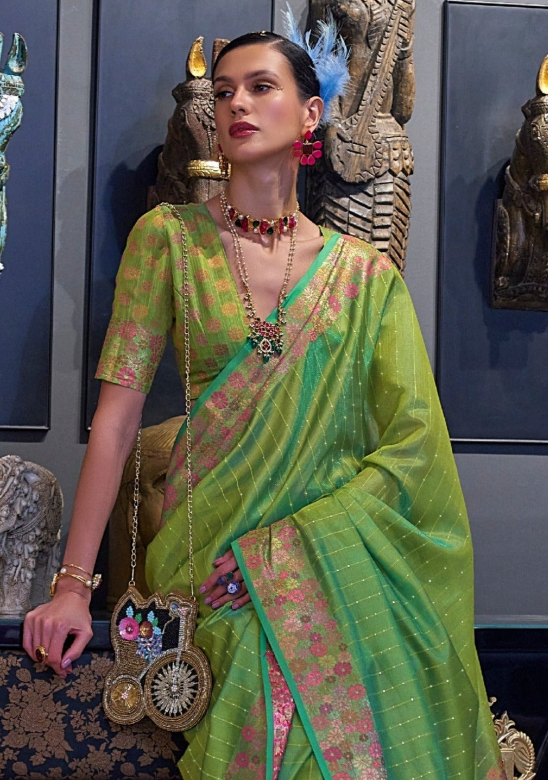 Handloom Organza Sarees online