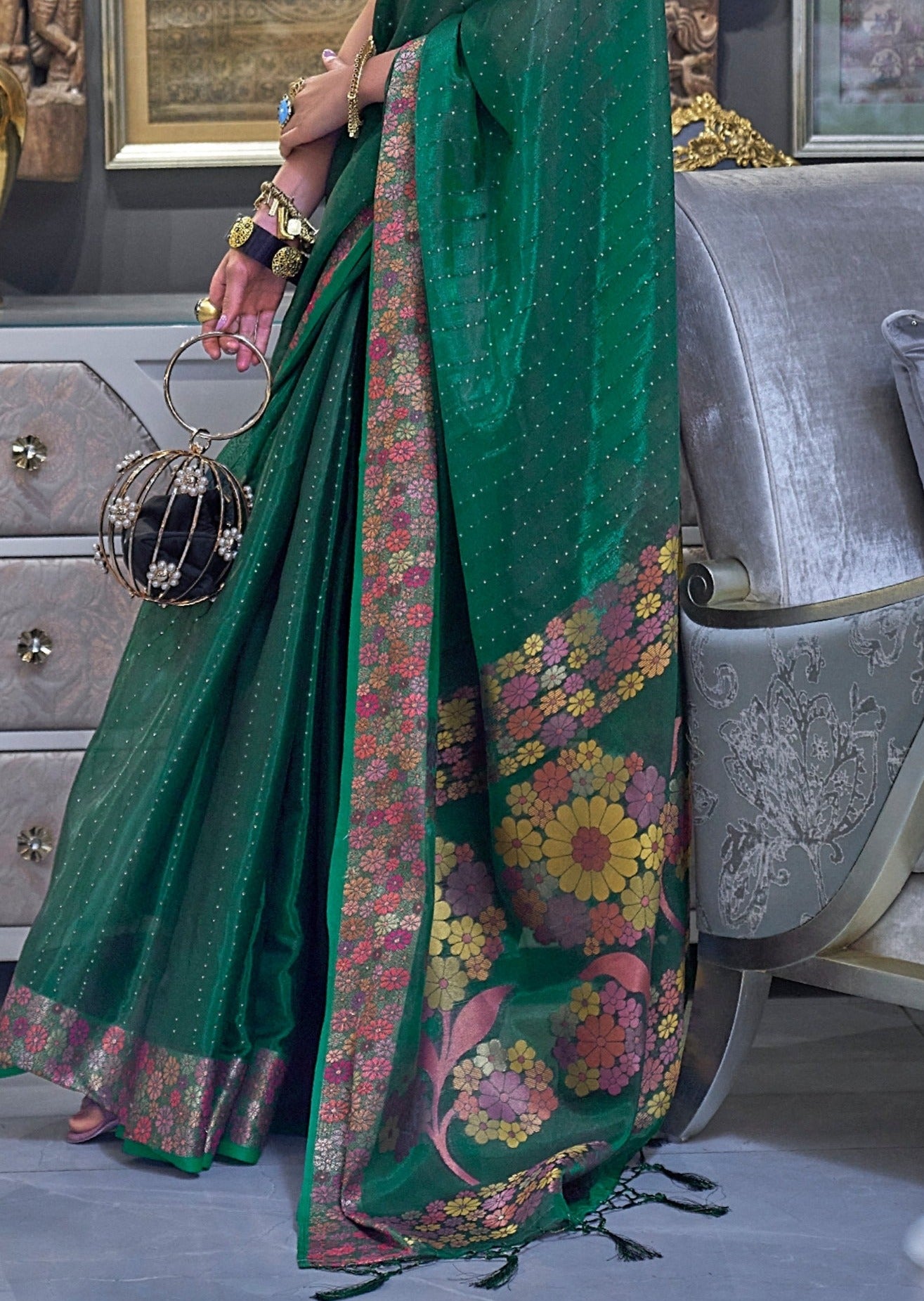 Handloom Saree pallu