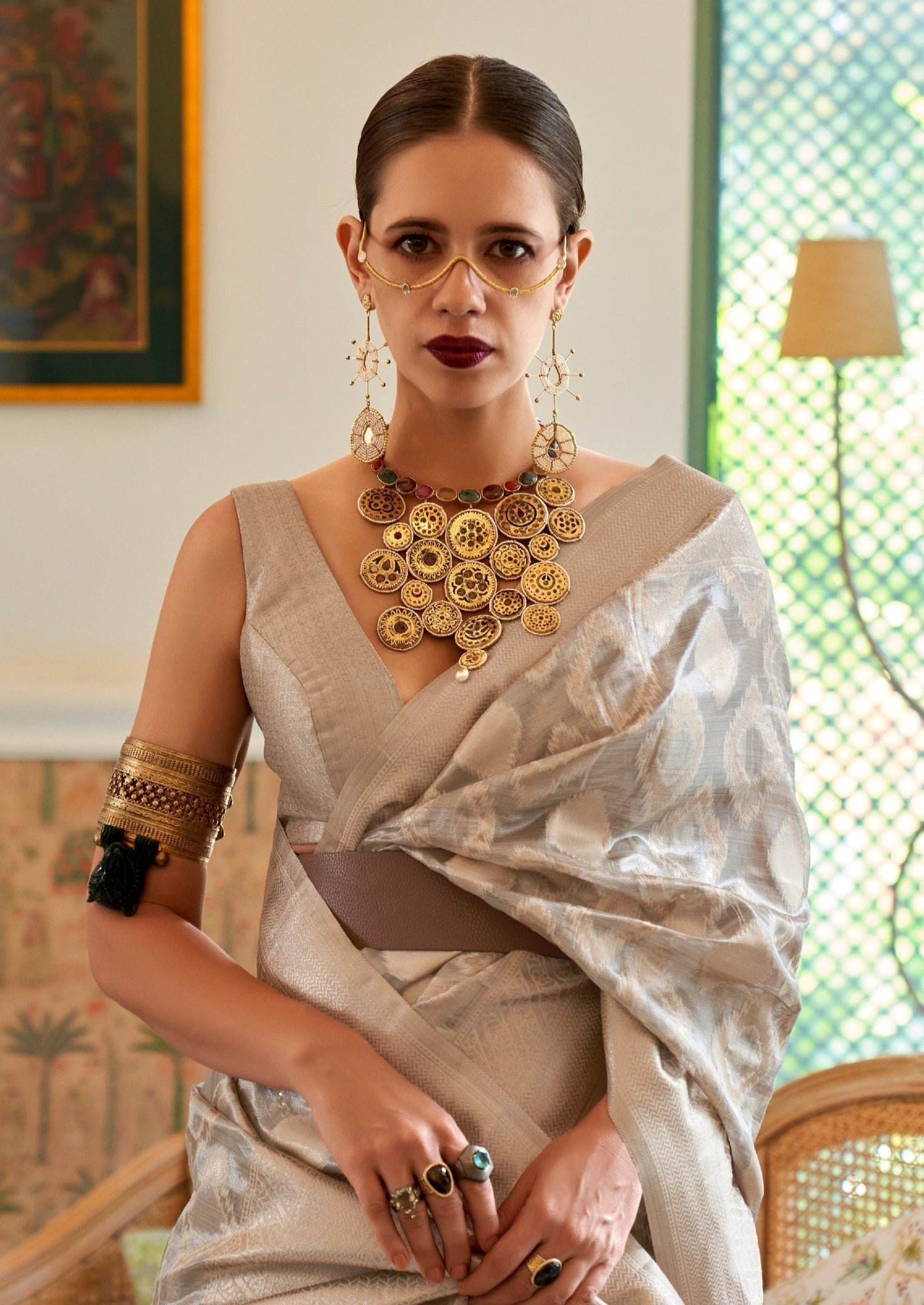 Kalki koechlin pure tissue handloom saree online shopping price for wedding.