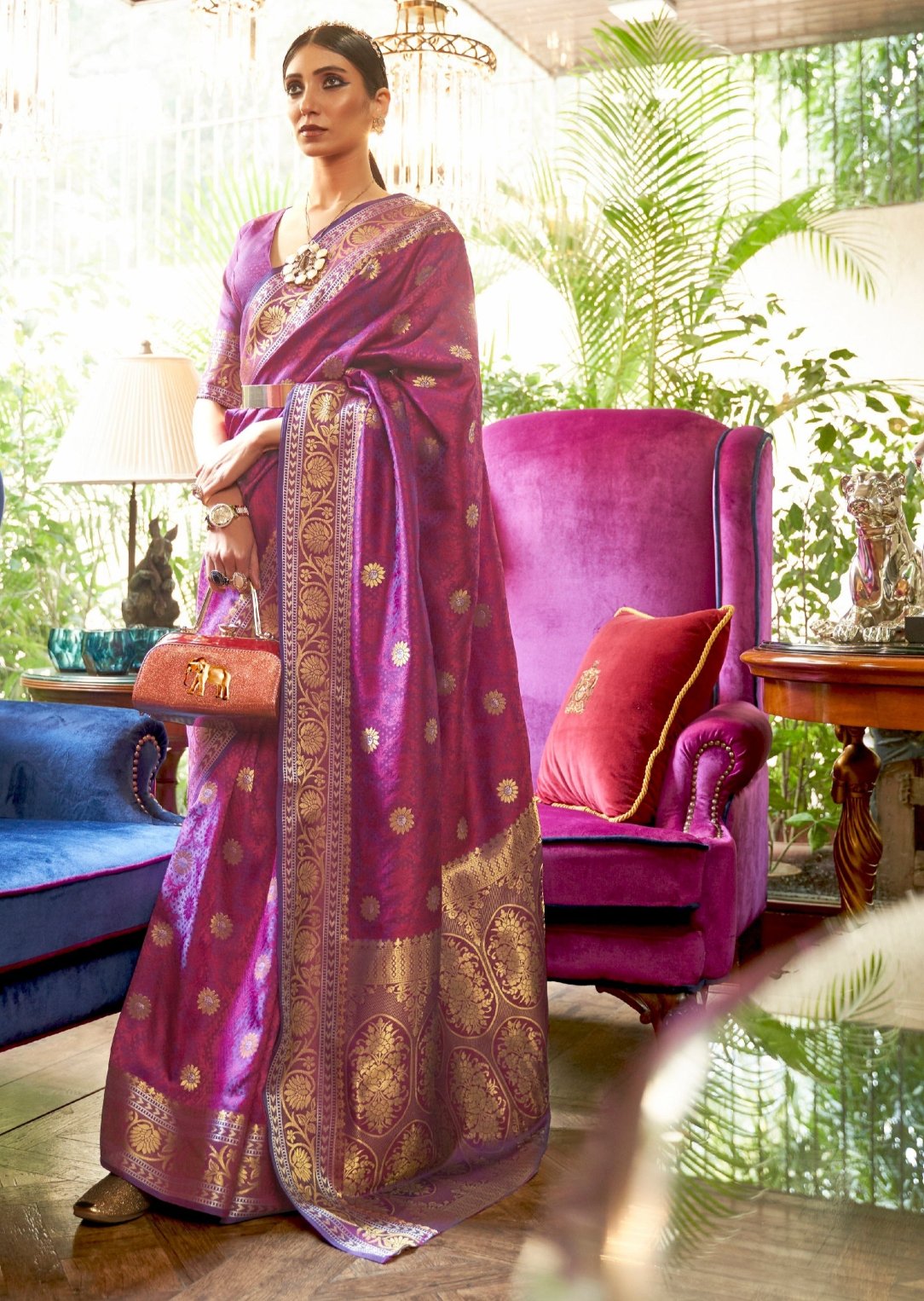 Top 10 saree websites in India for pure katan silk banarasi handloom sarees online.