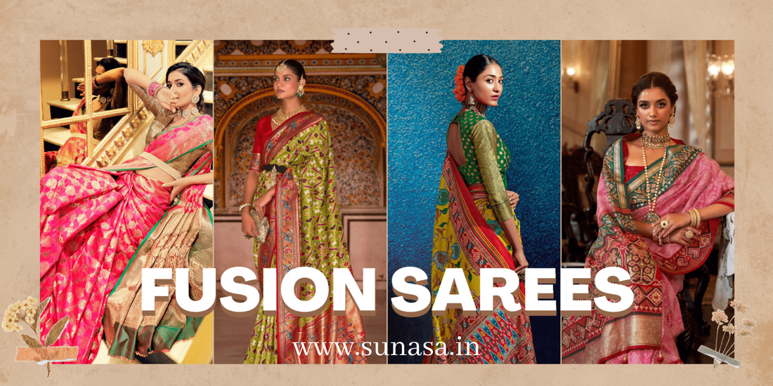 Fusion Sarees Online - Best Fusion Saree Collection Online in India