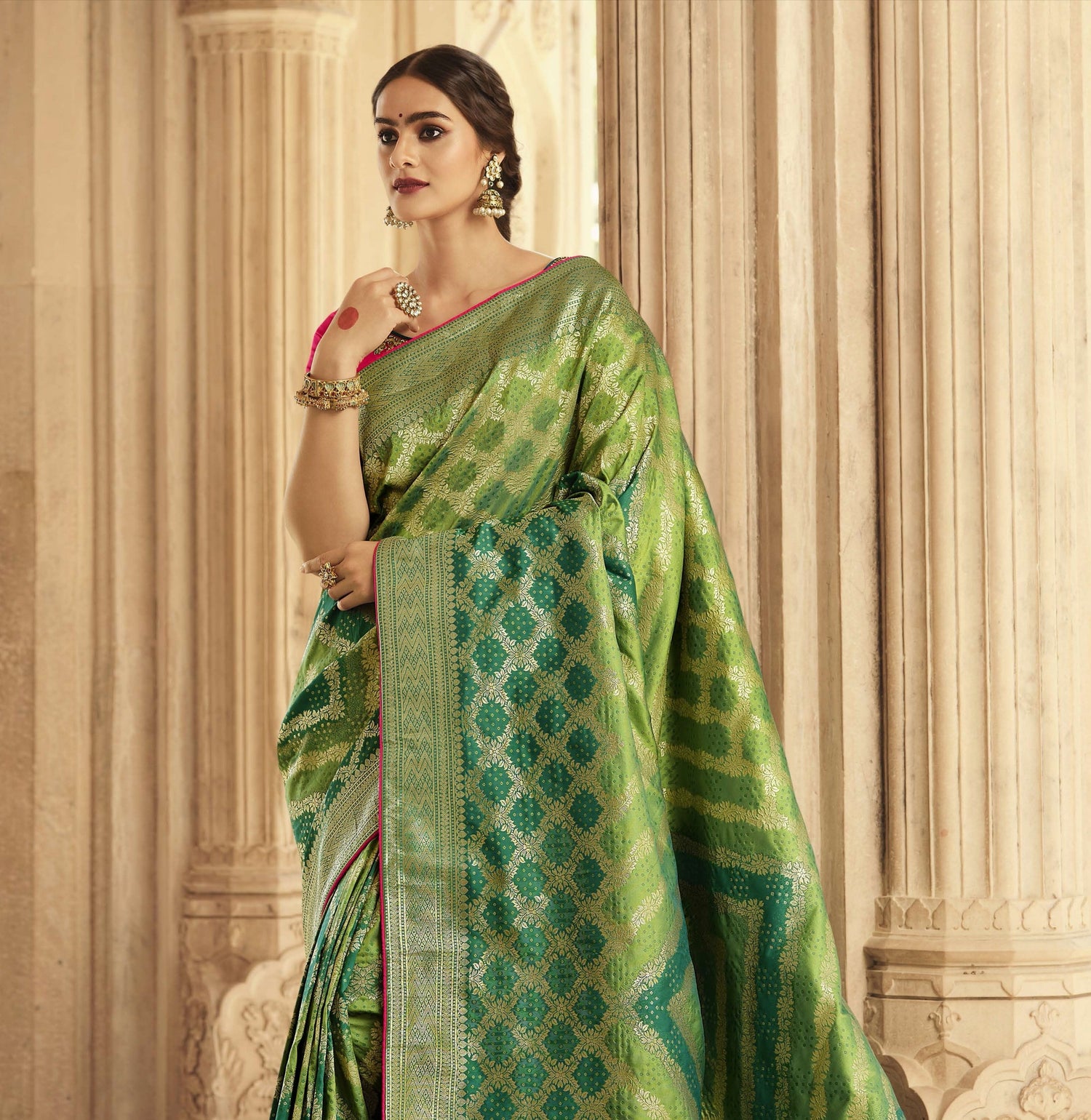 Green Sarees