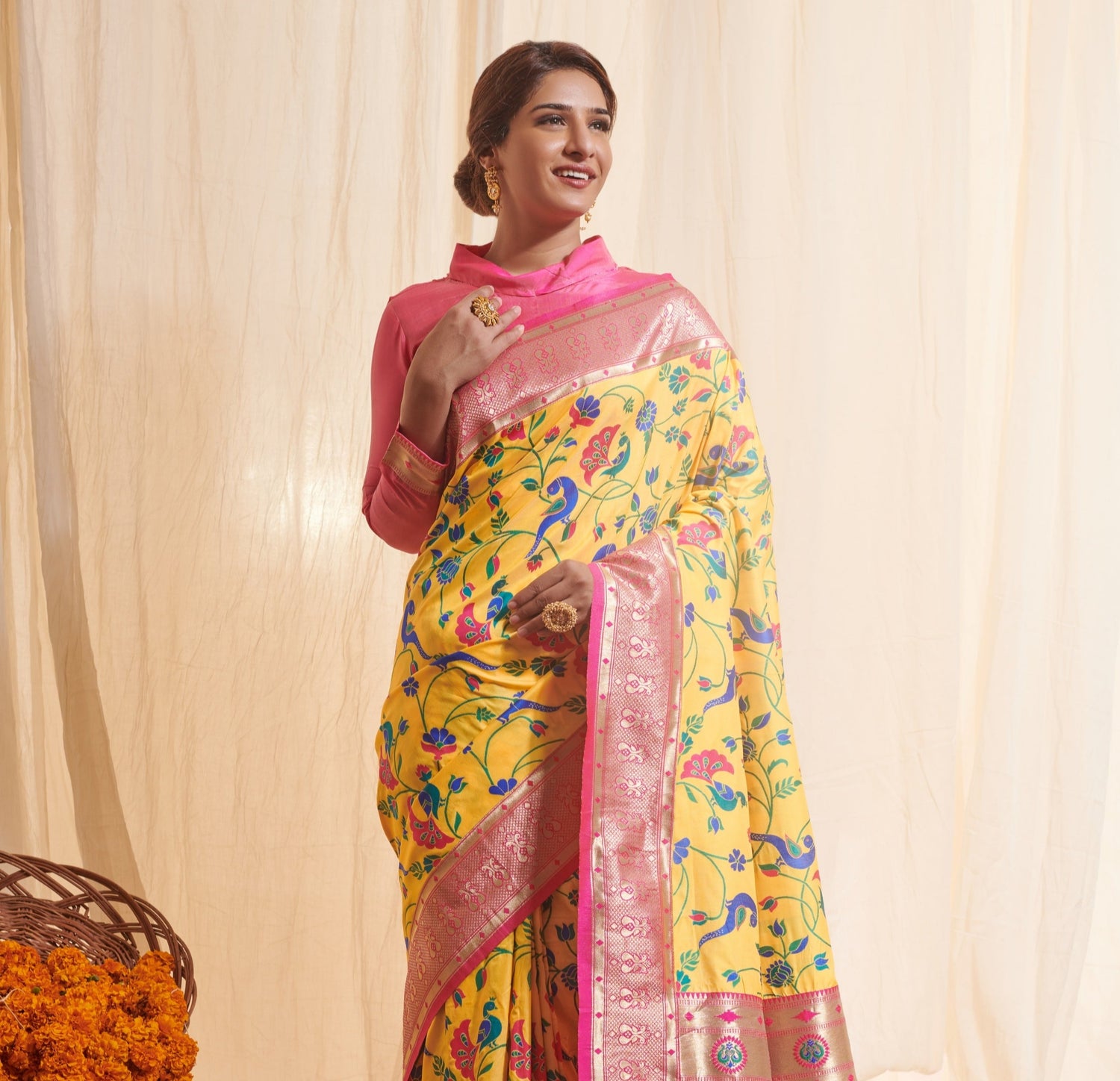 Yellow Sarees