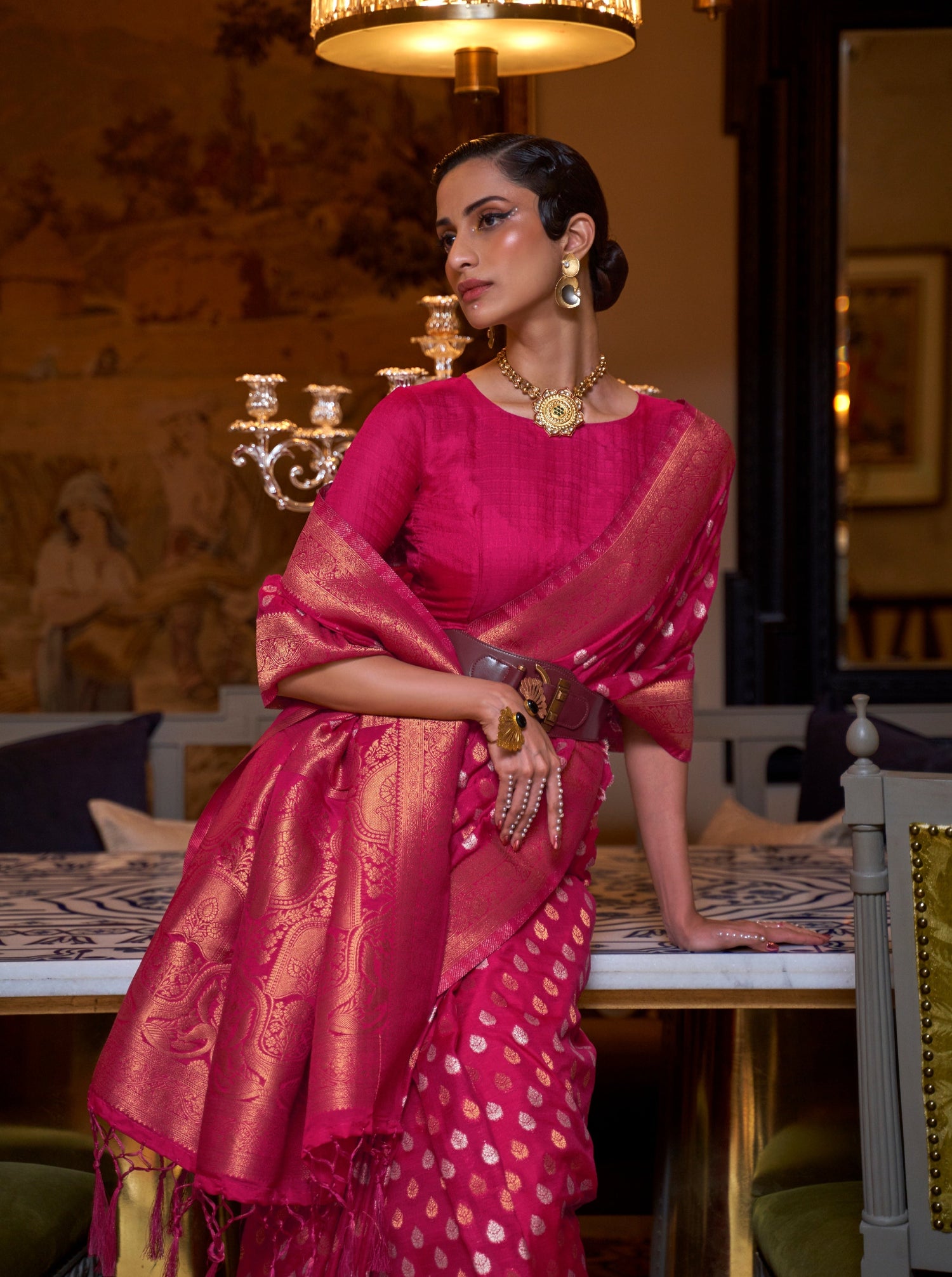 Khaddi Banarasi Zari Georgette Saree Online