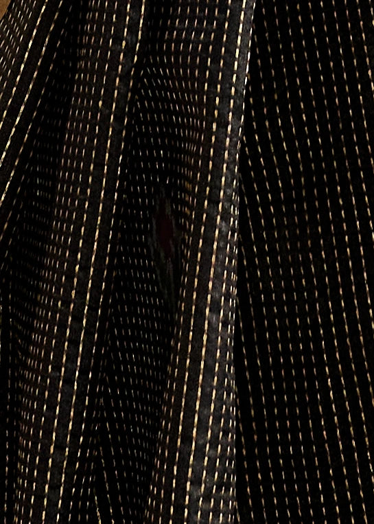 Handloom Weaving Silk Black Patola Saree with Zari Work