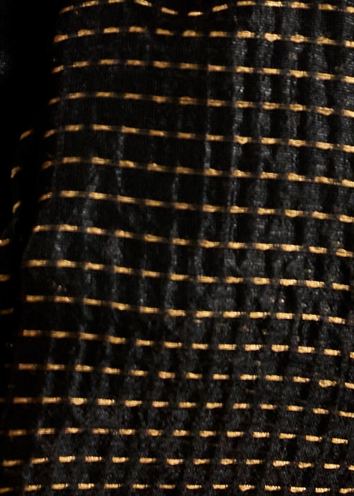 Handloom Weaving Silk Black Patola Saree with Zari Work