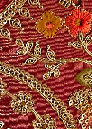 Pure Tissue Silk Turquoise Blue Embroidered Saree