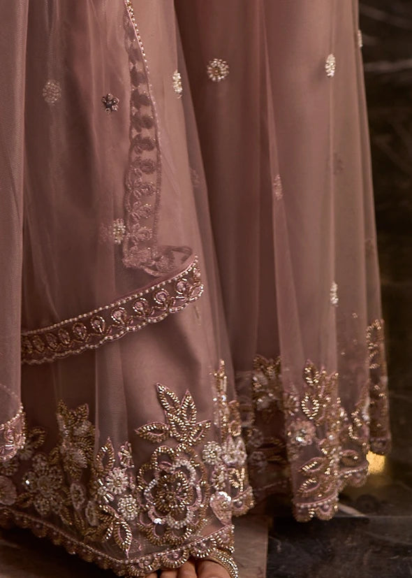Pastel Brown Sharara Suit