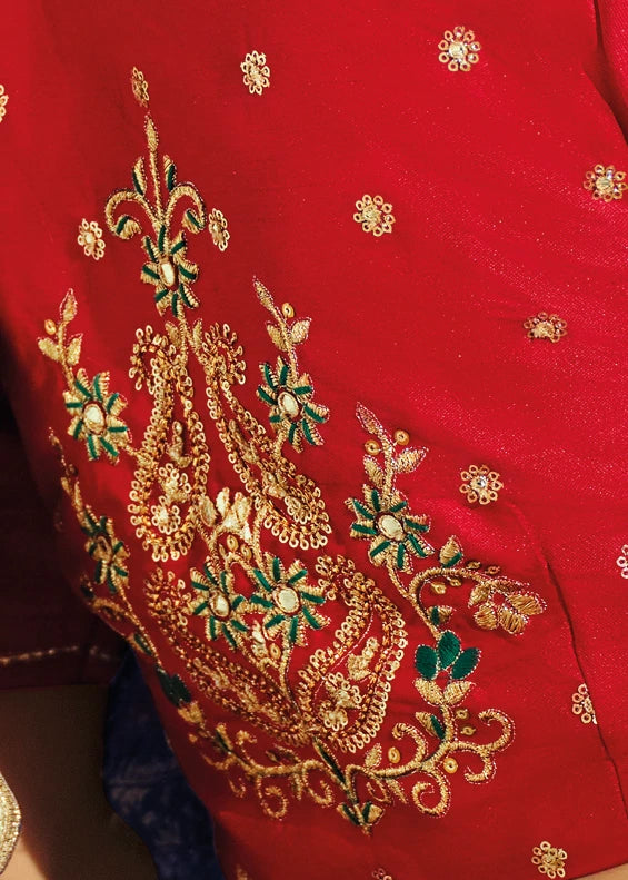 Violet Purple Bandhani Silk Saree With Meenakari