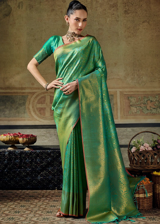 Green Kanjivaram Silk Saree