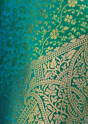 Handloom Silk Green Kanjivaram Saree