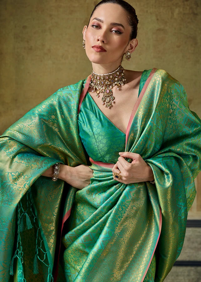 Green Kanjivaram Silk Saree