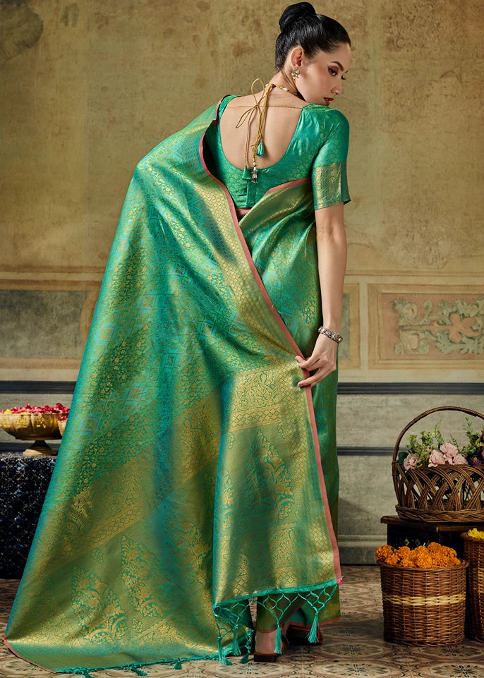 Green Kanjivaram Silk Saree