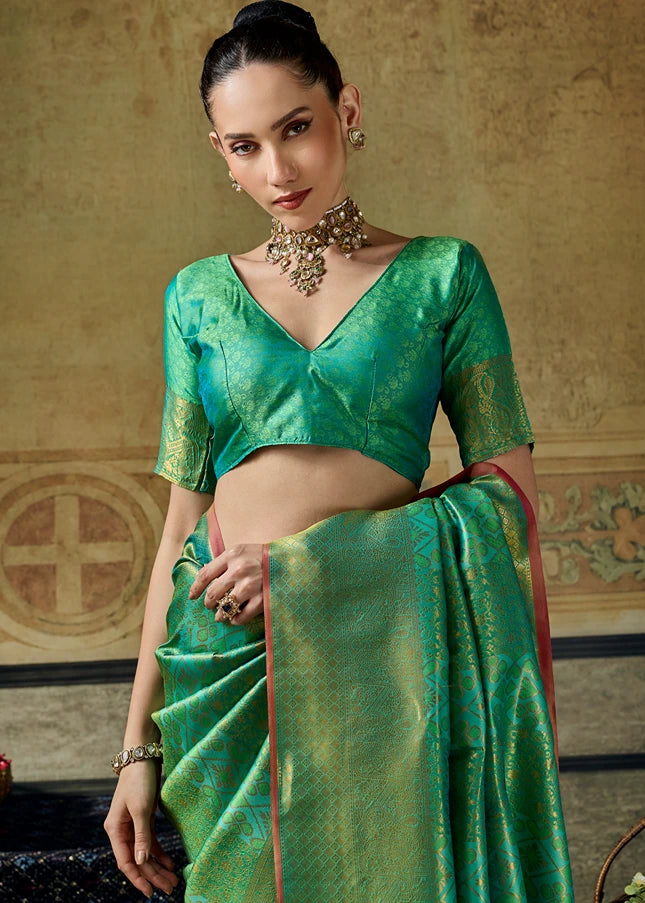 Green Kanjivaram Silk Saree