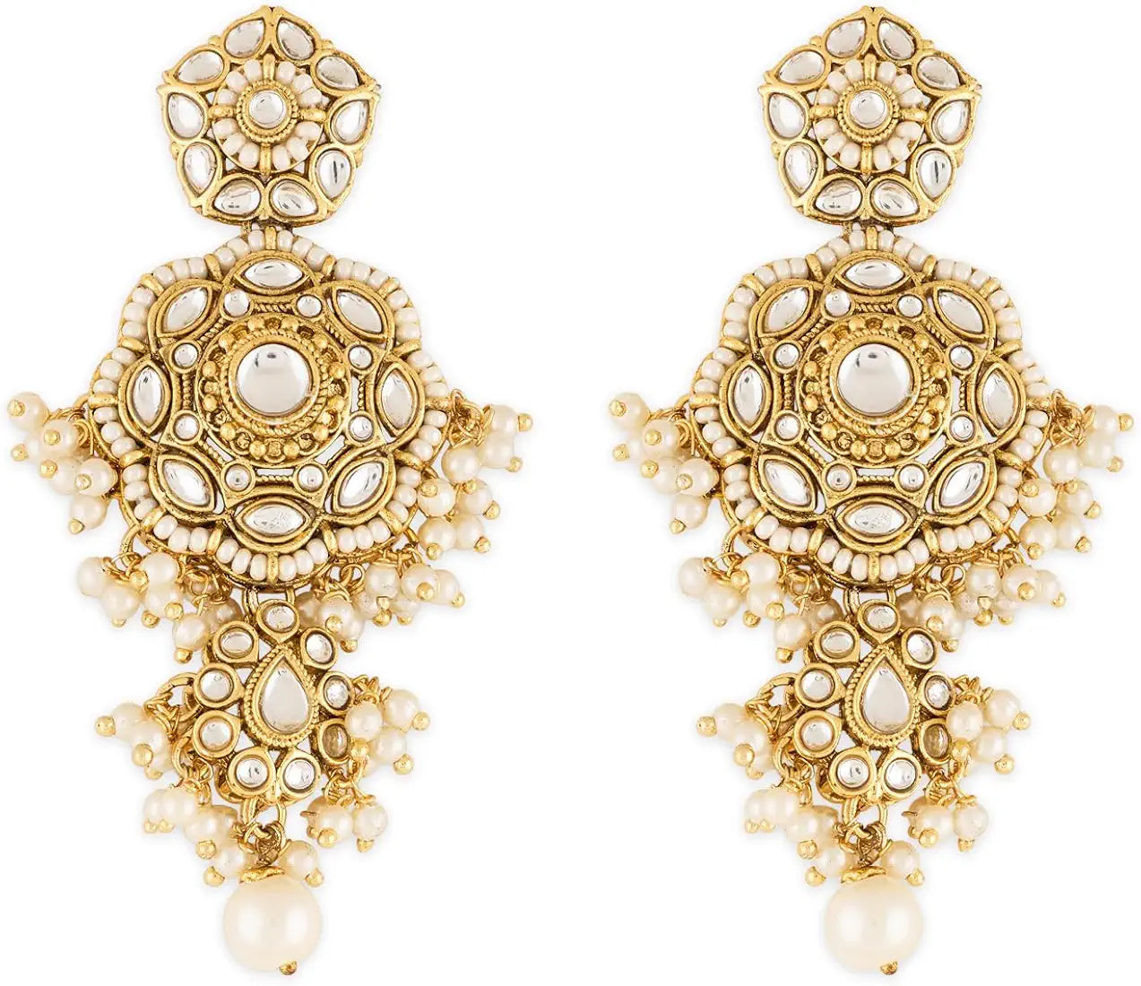 Mother of Pearl Necklace Set With Maang Tikka