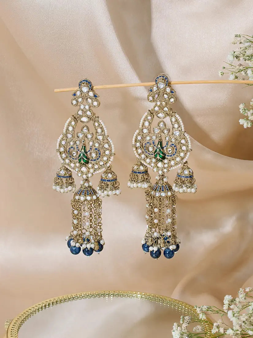 Vintage Vibes Emerald Green Earrings