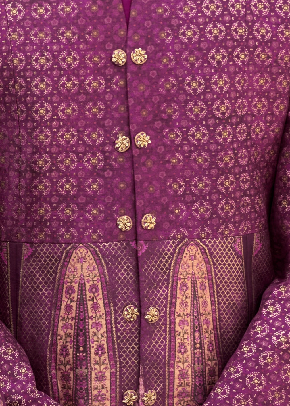 Beetroot Purple Sherwani Set
