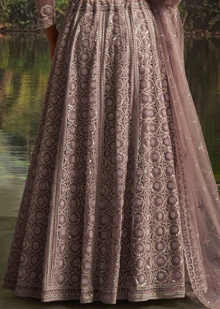 Lavender Purple Bridal Lehenga Choli