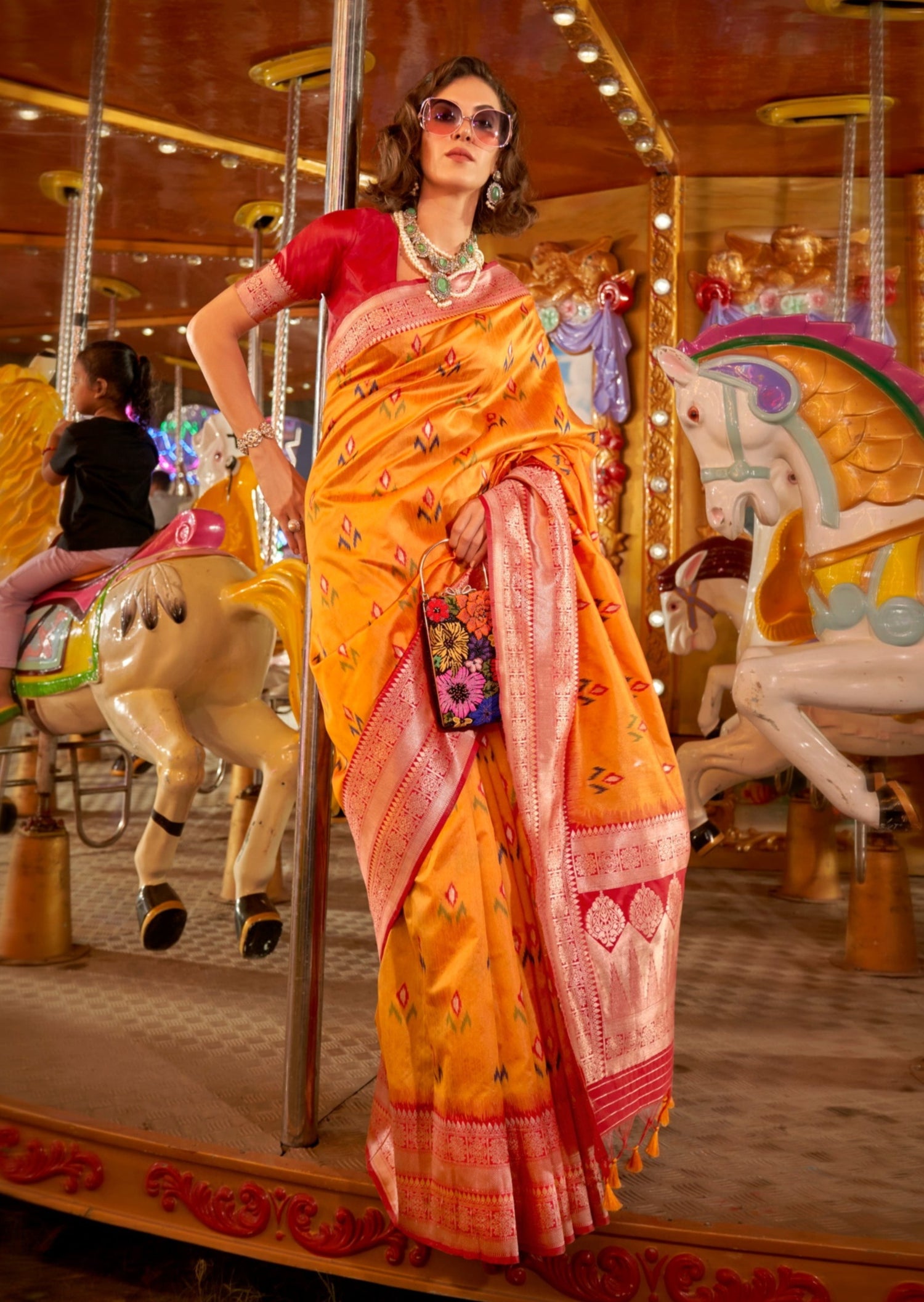 Banarasi cotton silk handloom patola saree online india usa uk uae.