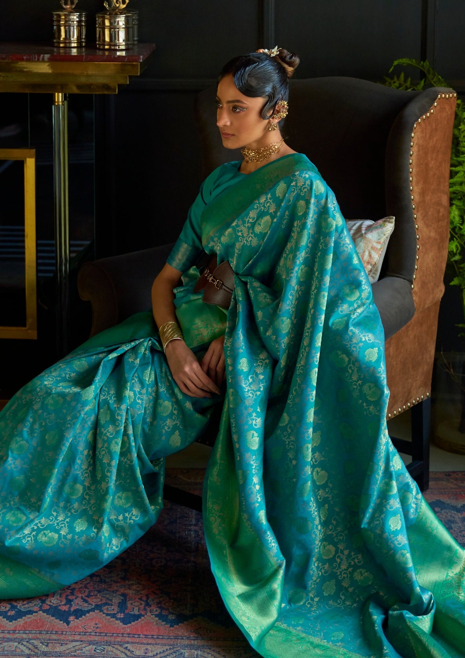 Banarasi katan silk zari work bridal saree online shopping with price usa uk.