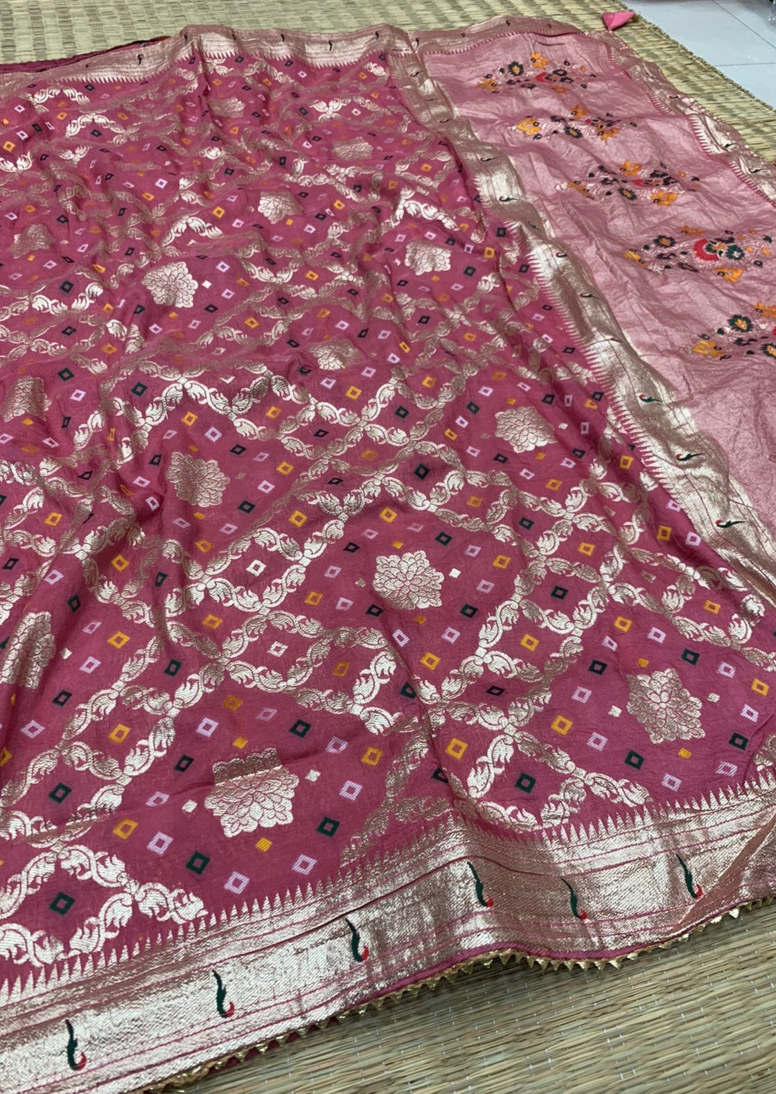 Bandhani Georgette Saree (with colour options)
