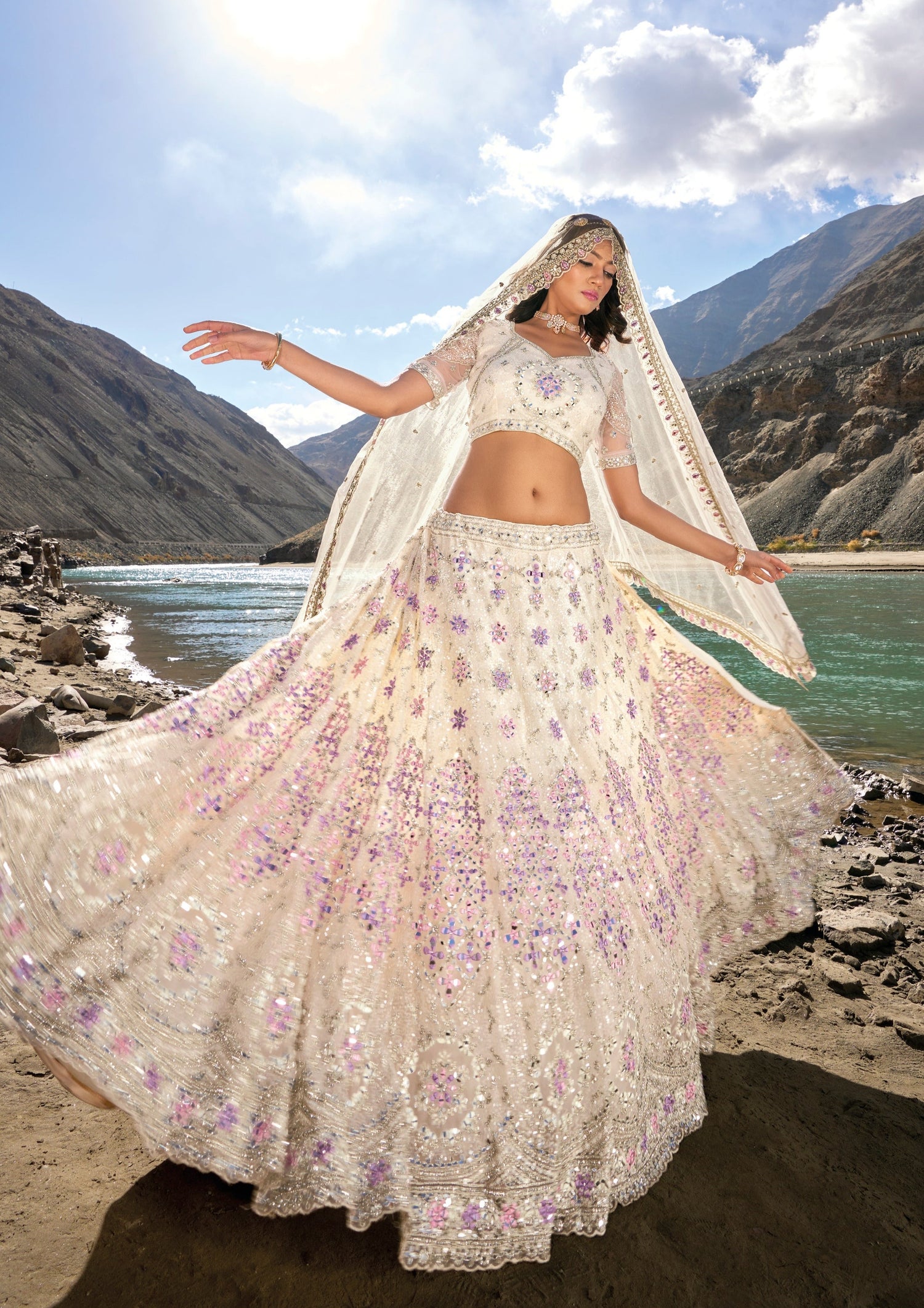 Designer Luxury Engagement Lehenga Choli Online Shopping India USA