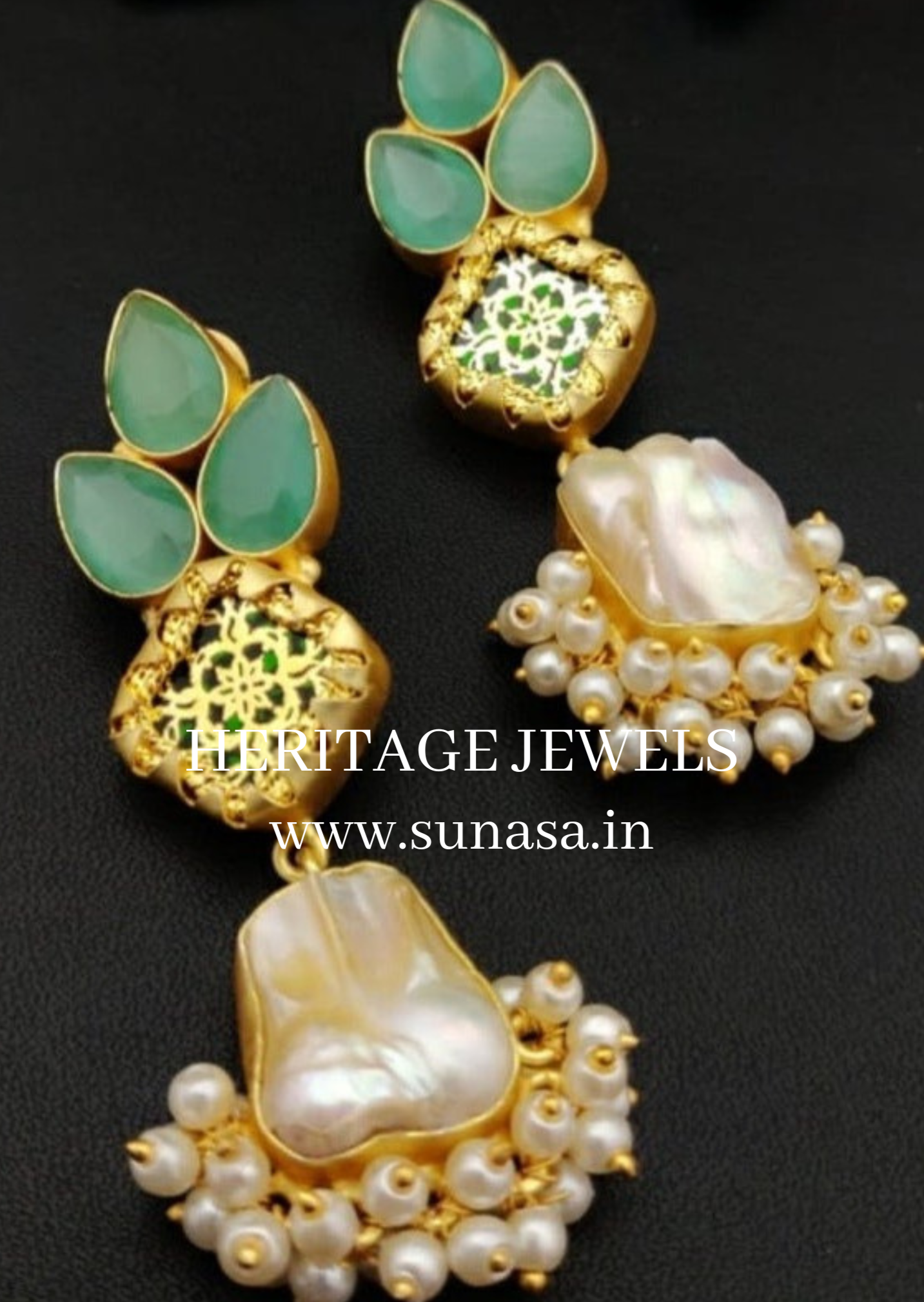 chimerical-chic-sea-green-pearl-drop-earrings