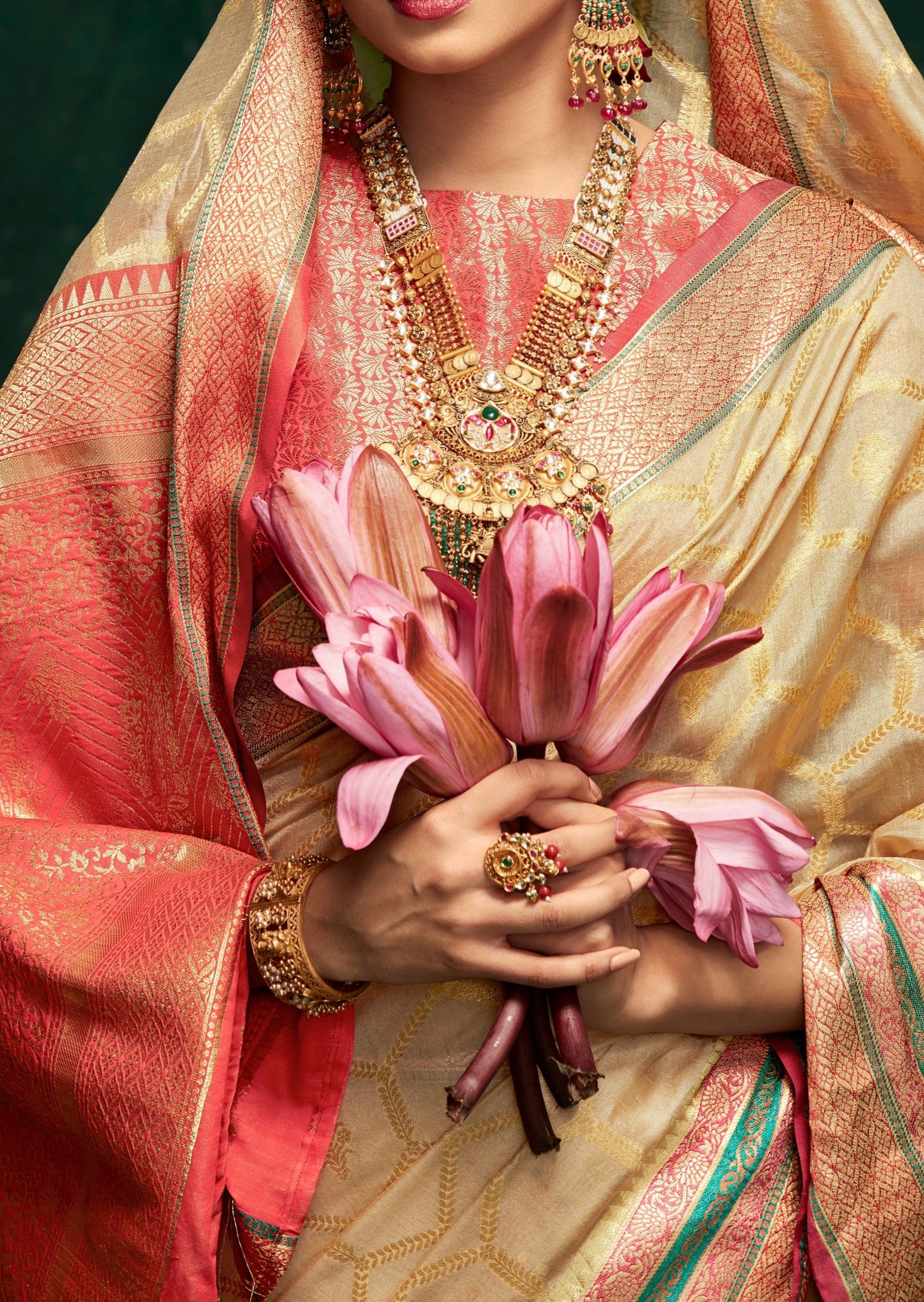 Picture of hands holding a lotus