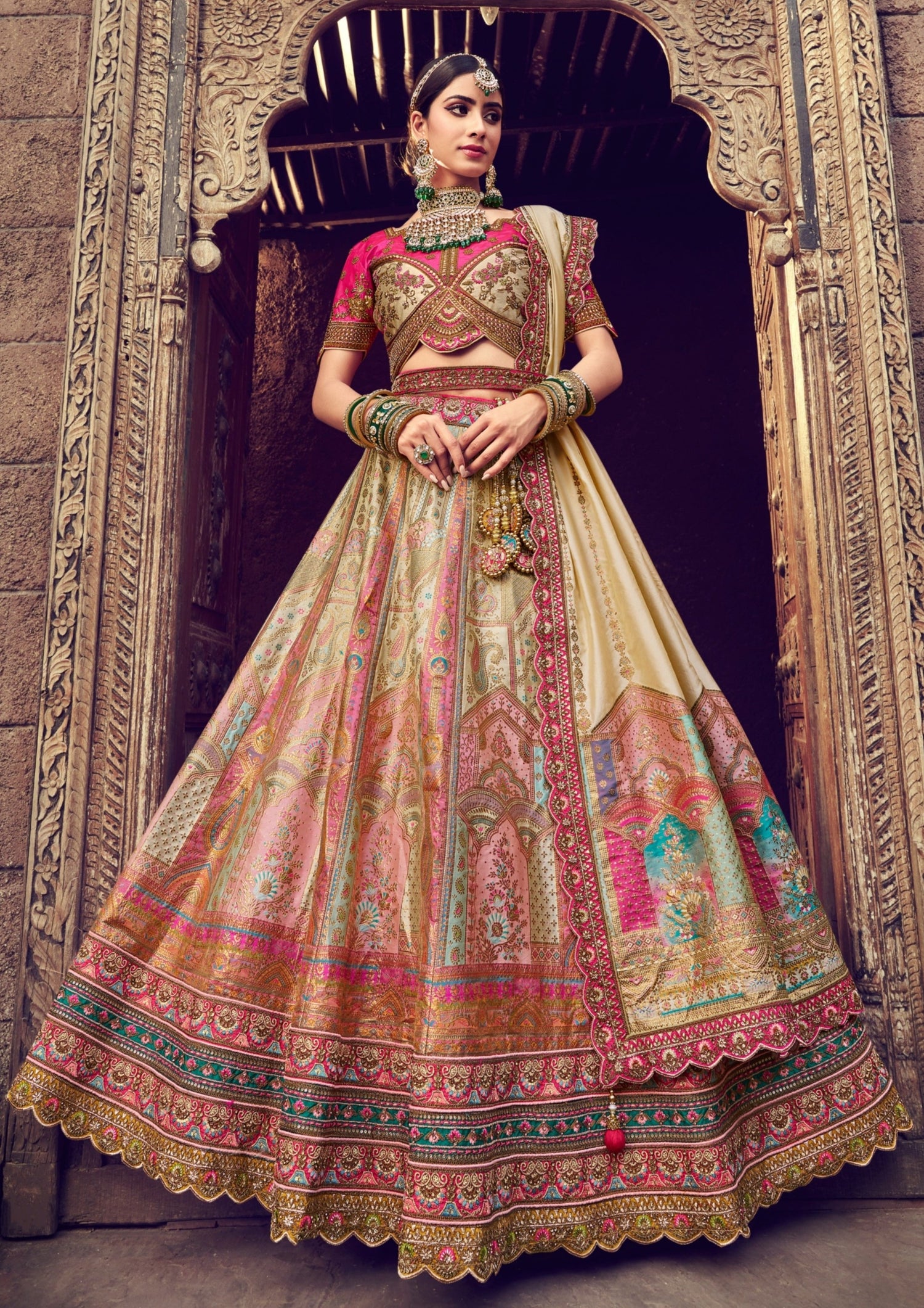 Royal Pink Colored Designer bollywood lehenga choli online shopping –  TheDesignerSaree