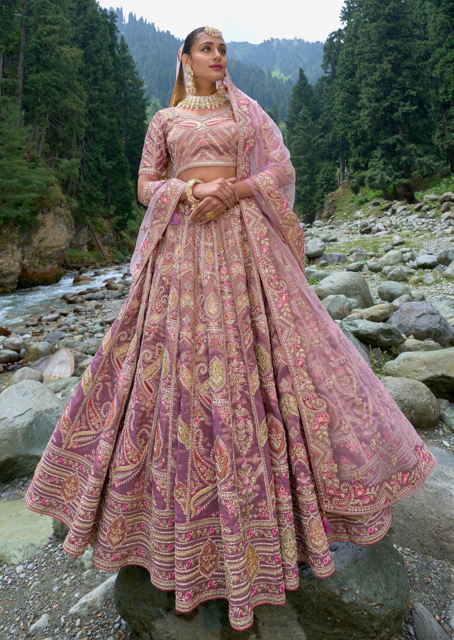 Buy Pink Georgette Embroidery Lehenga Choli With Dupatta Online at Best  Price | Cbazaar