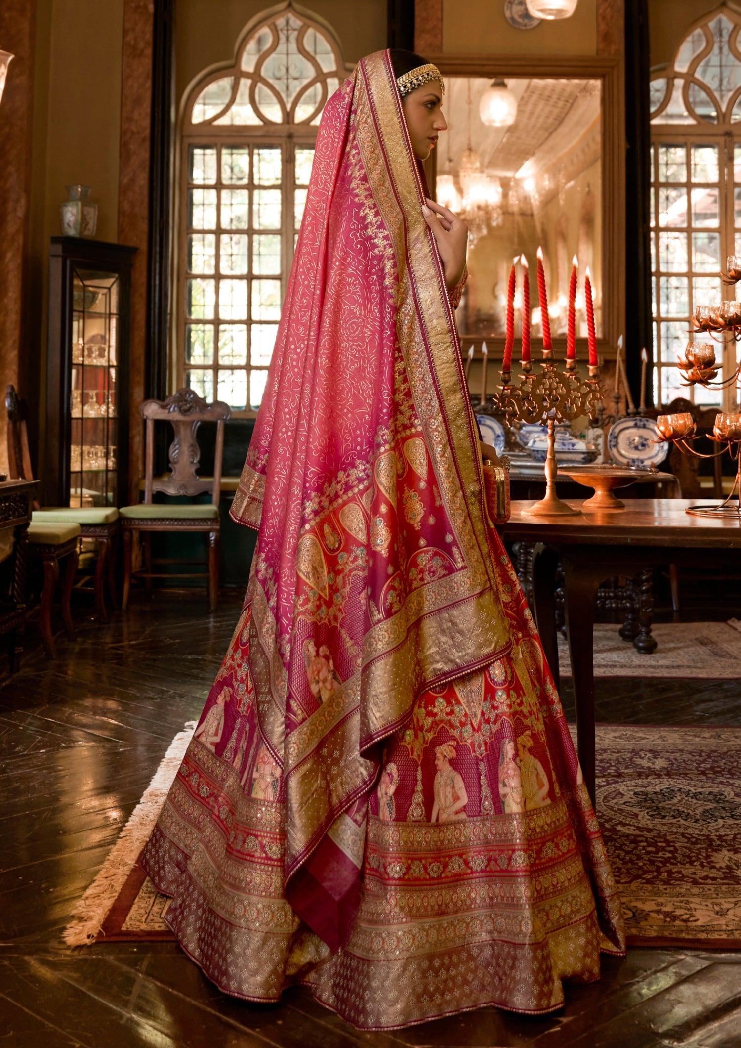 Orange and pink - Indian wedding Saree website | Designer lehenga choli,  Lehenga, Lehenga choli