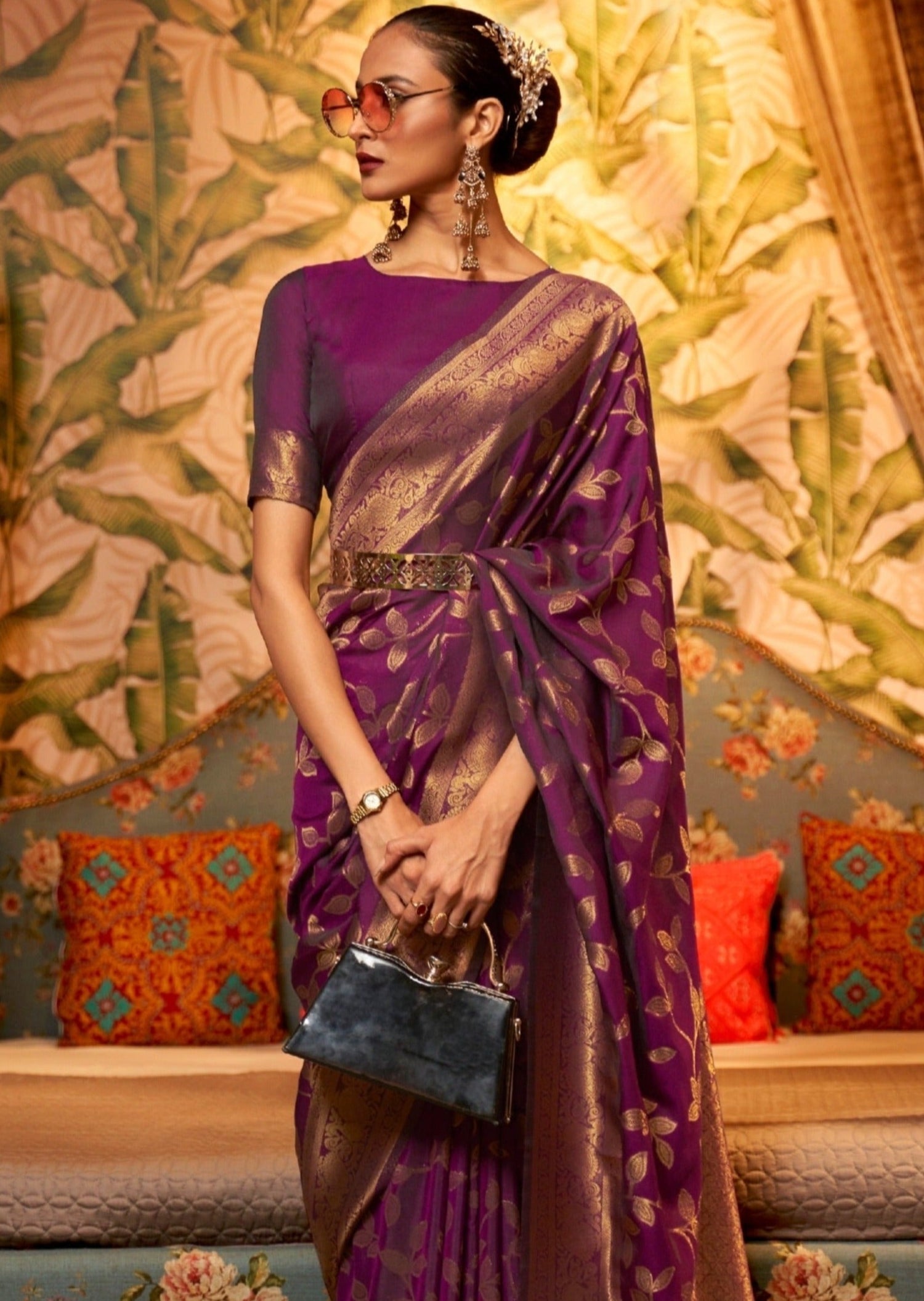 Handloom silk pink banarasi saree usa uk online shopping with price.